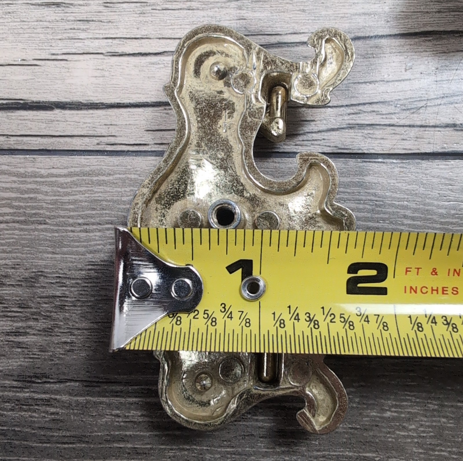 VTG Chippendale Brass Drawer Drop Bail Pull Handles 3-1/4″ Center 10 w/Screws