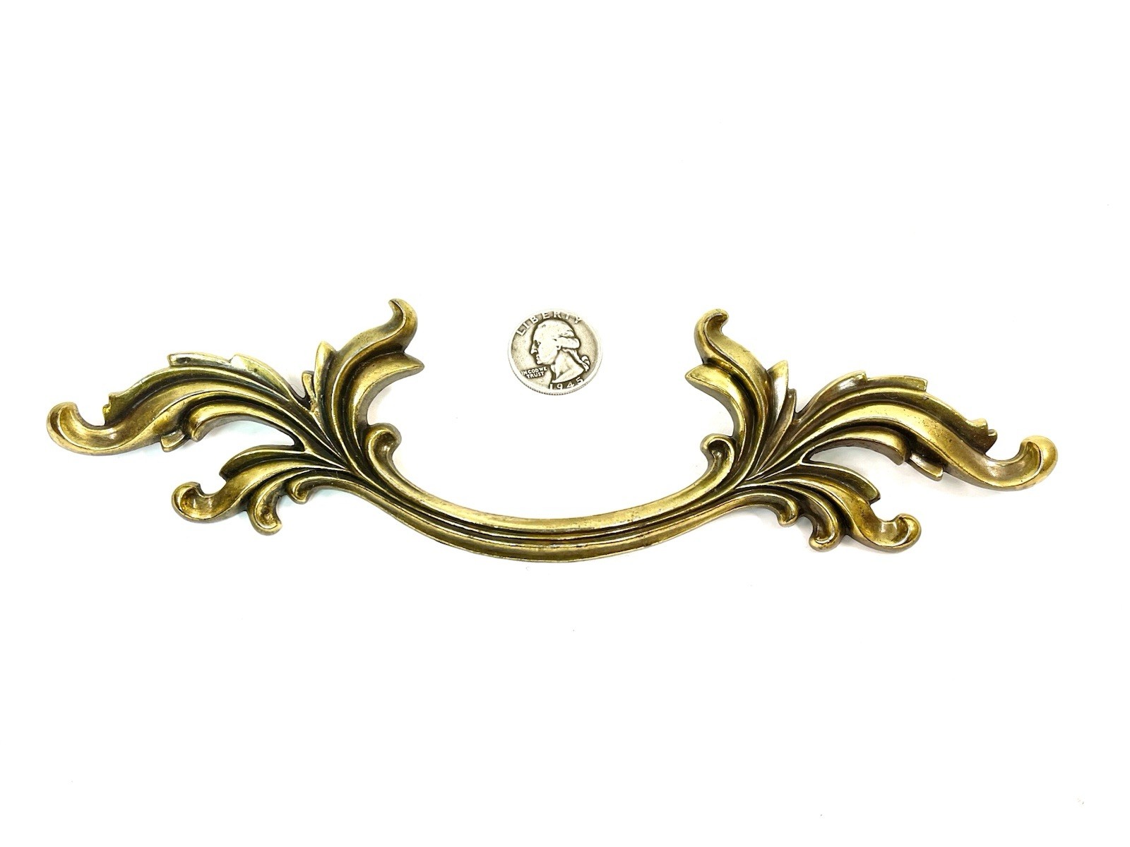 KBC Keeler Brass Co Vintage 9.25″ LONG Drawer Pull Fixed Handle 3.75″ OCB