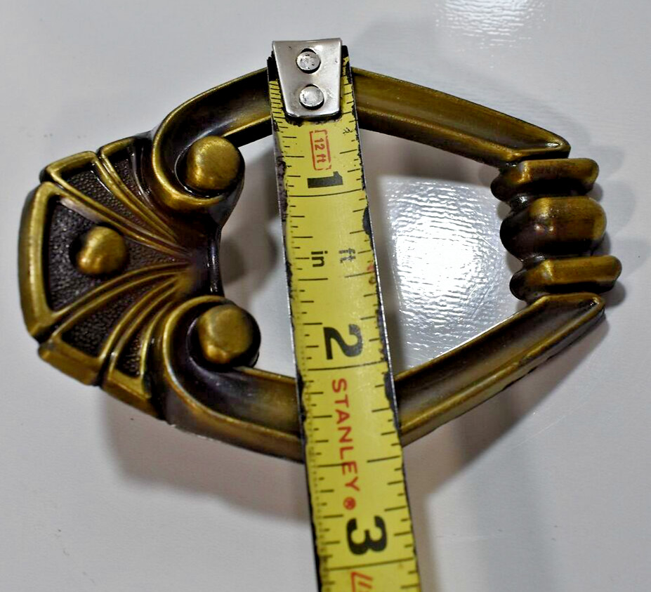 Vintage Antique Brass Bronze Drawer Pulls 44pcs Made in Japan