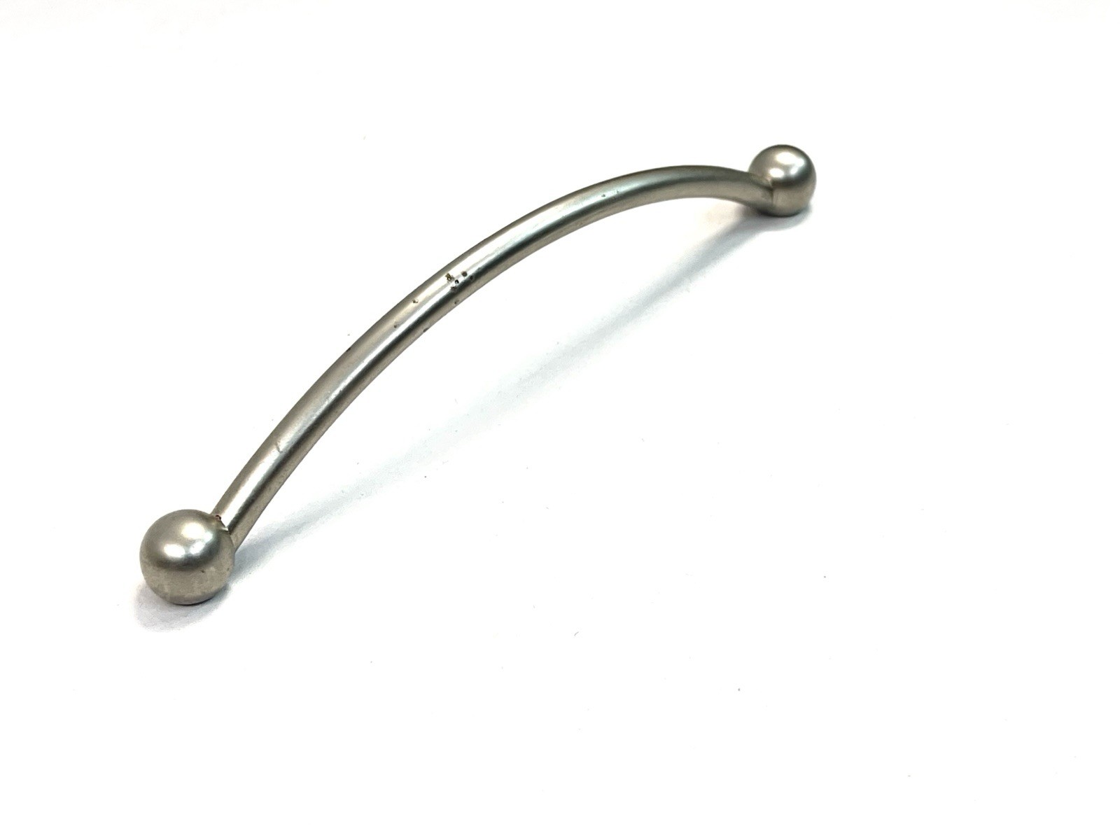 KBC MINIMALIST Vintage Nickel Drawer Pull Fixed Handle MCM 5″ OCB lot#1870