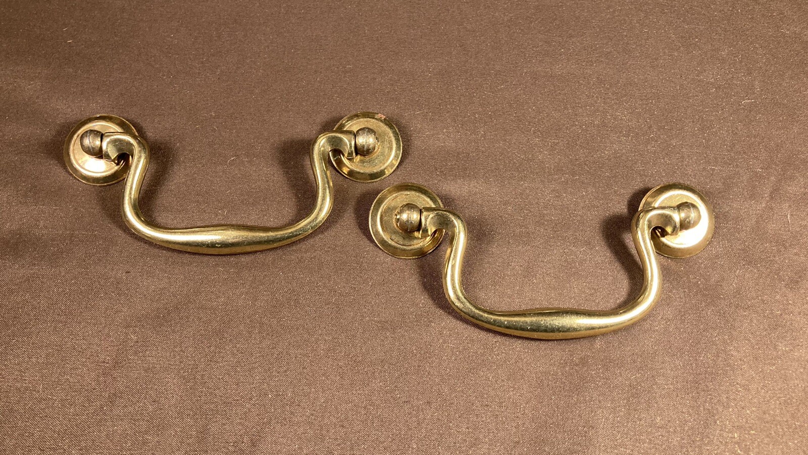 2 Keeler Brass Co. Bail Pull for Vtg Antique Dresser Furniture 3 3/4″ Centers