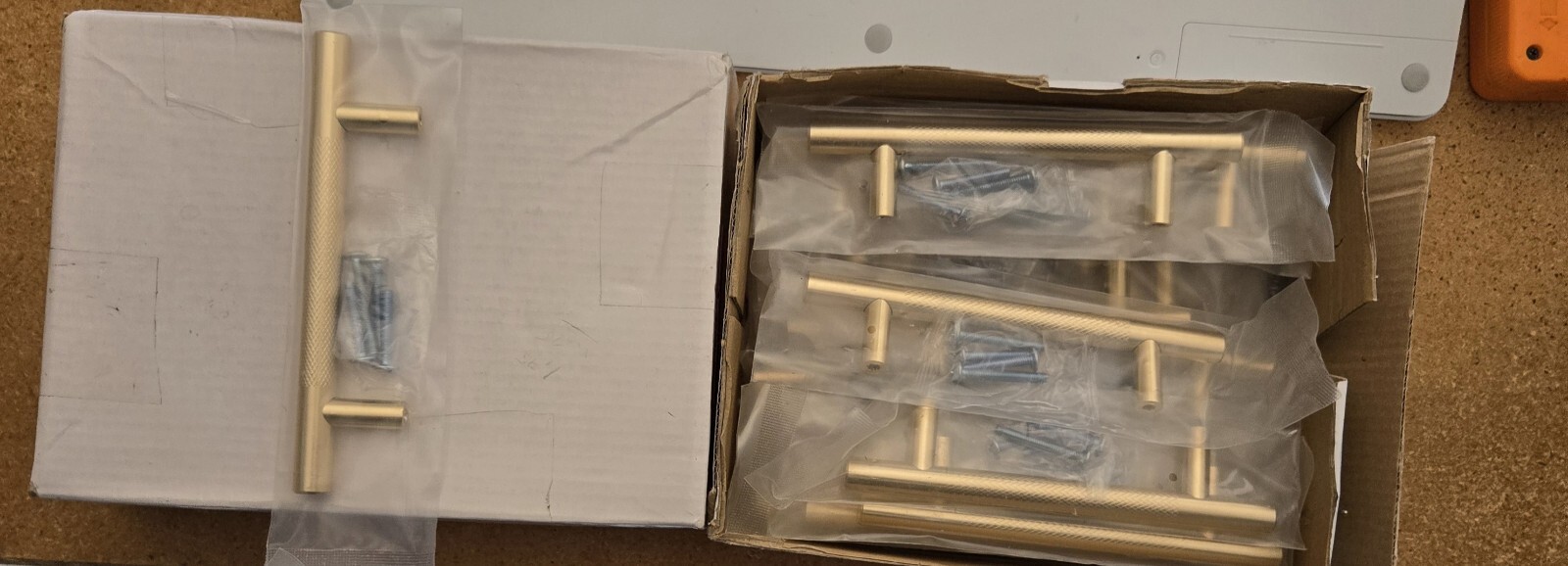 Yellow gold cabinet Handles pulls 6″ 19 Pack