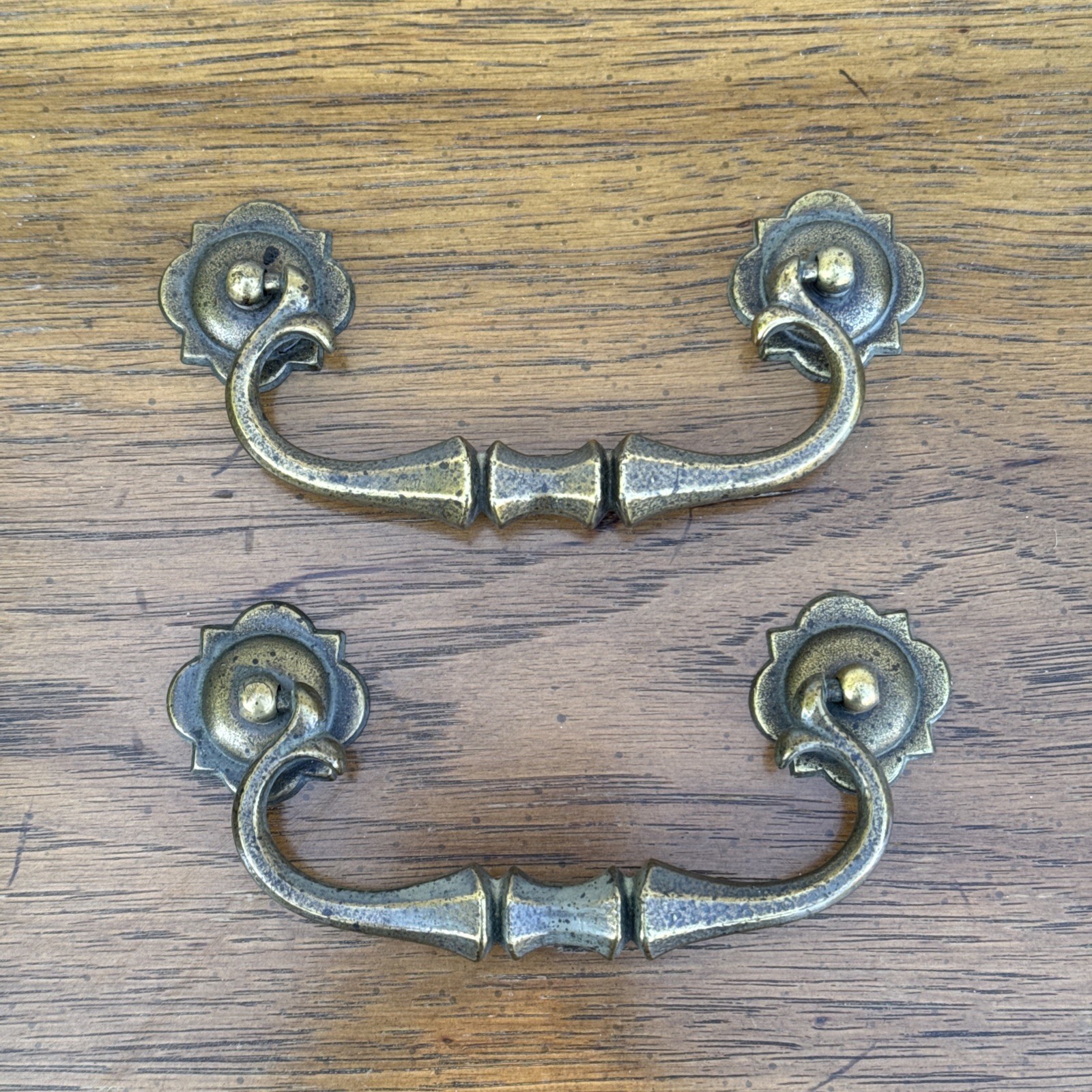 Drexel Guildhall Drawer Pulls For Vintage Dresser Nightstand Credenza MCM Brass