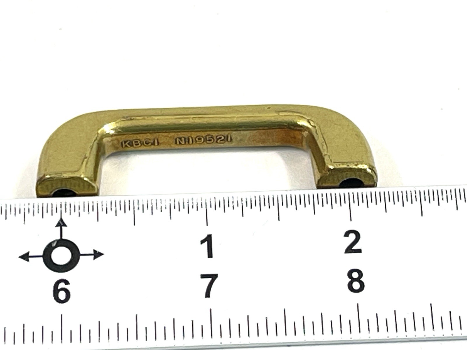 KBC Keeler Brass Co Vintage Drawer Pull Mini File Cabinet Handle 2″ OCB lot#7460
