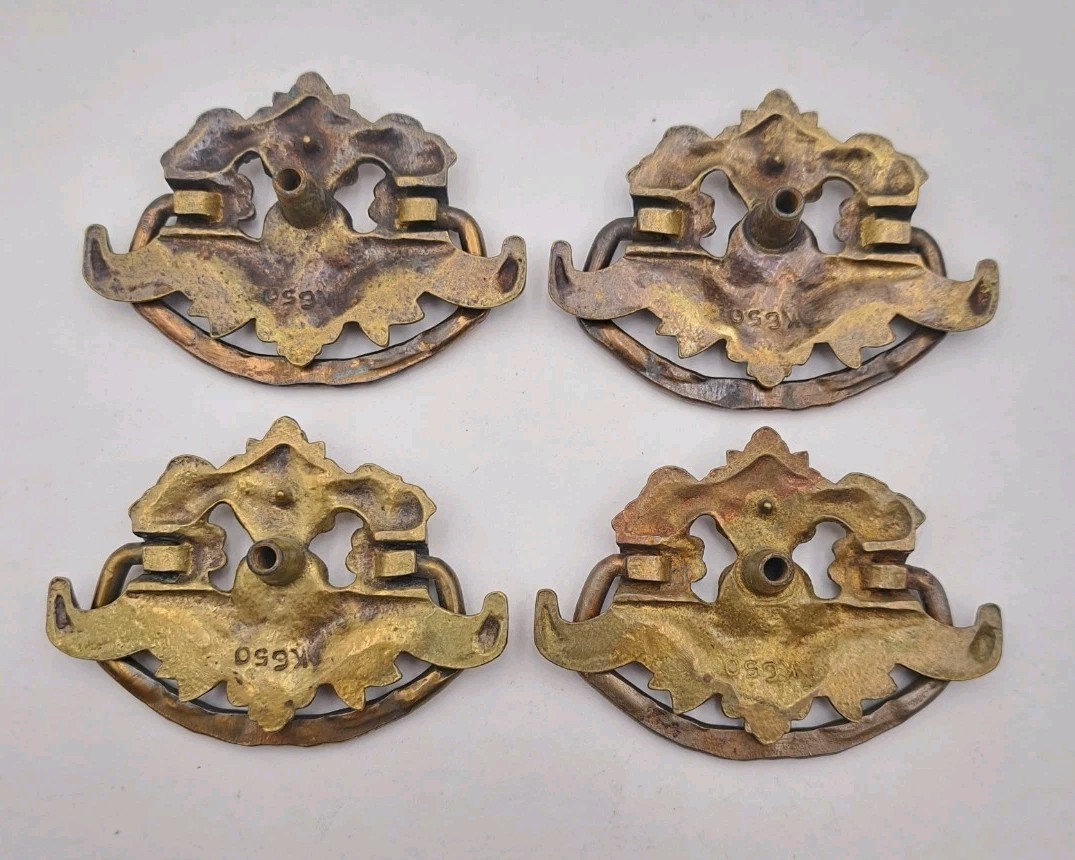Antique Drop Handles Drawer Pulls Door Dresser Vintage Furniture Hardware Lot 4
