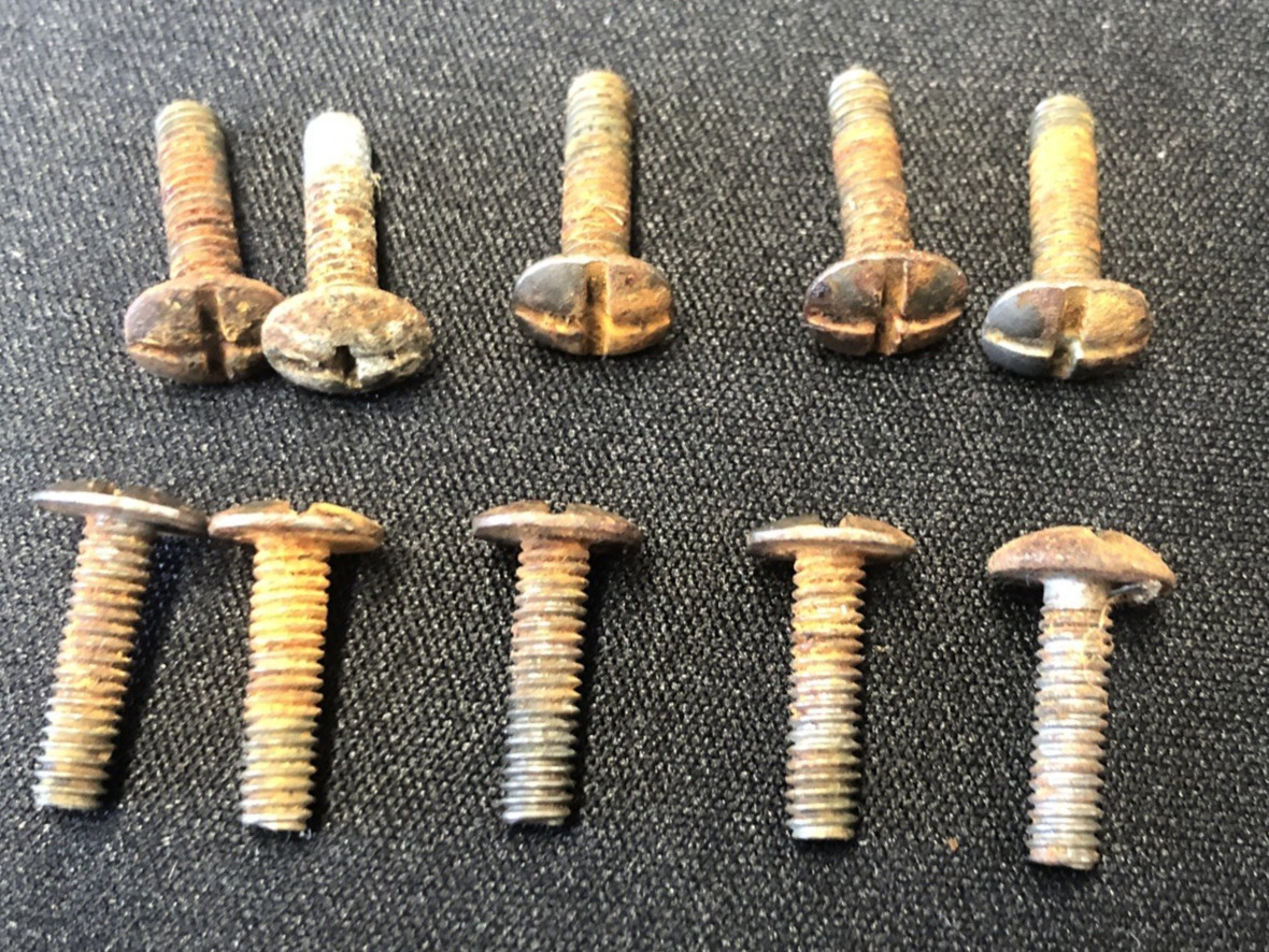 5 Vintage ATOMIC STARBURST MID CENTURY BRASS HANDLES DRAWER PULLS WITH SCREWS