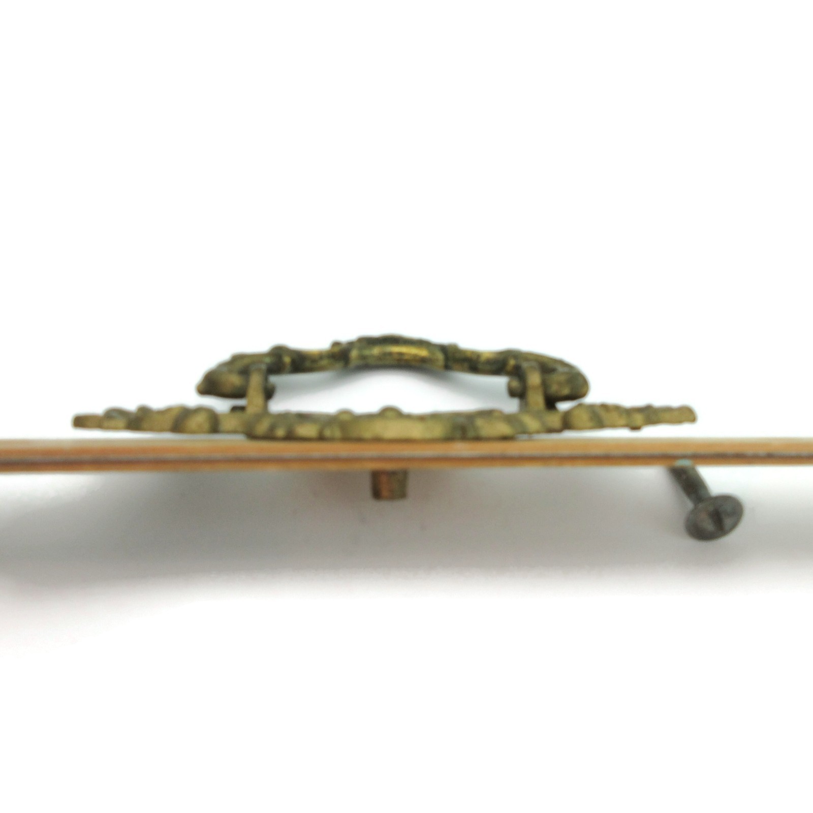 Vintage Drawer Pull Star of David Victorian Brass Bail Drop Handle H531 LX17