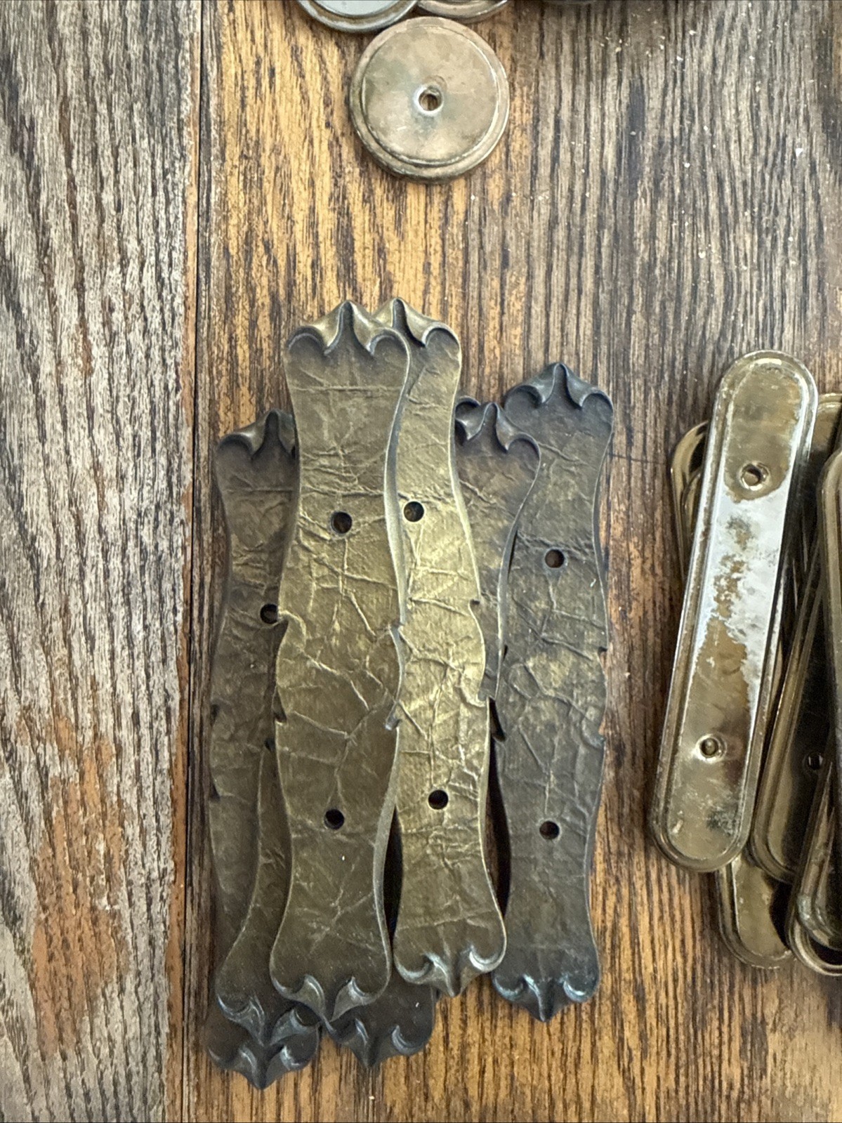 LARGE lot Of Vintage/antique Door Drawer Pulls And Backplates