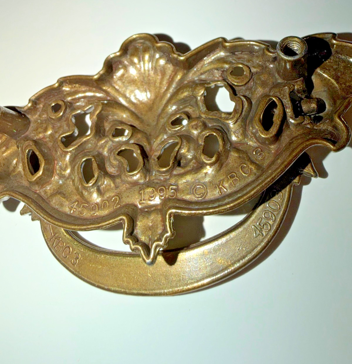 Vintage Keller Brass Co Ornate Drawer Pull Lot of (10) 45902/45903
