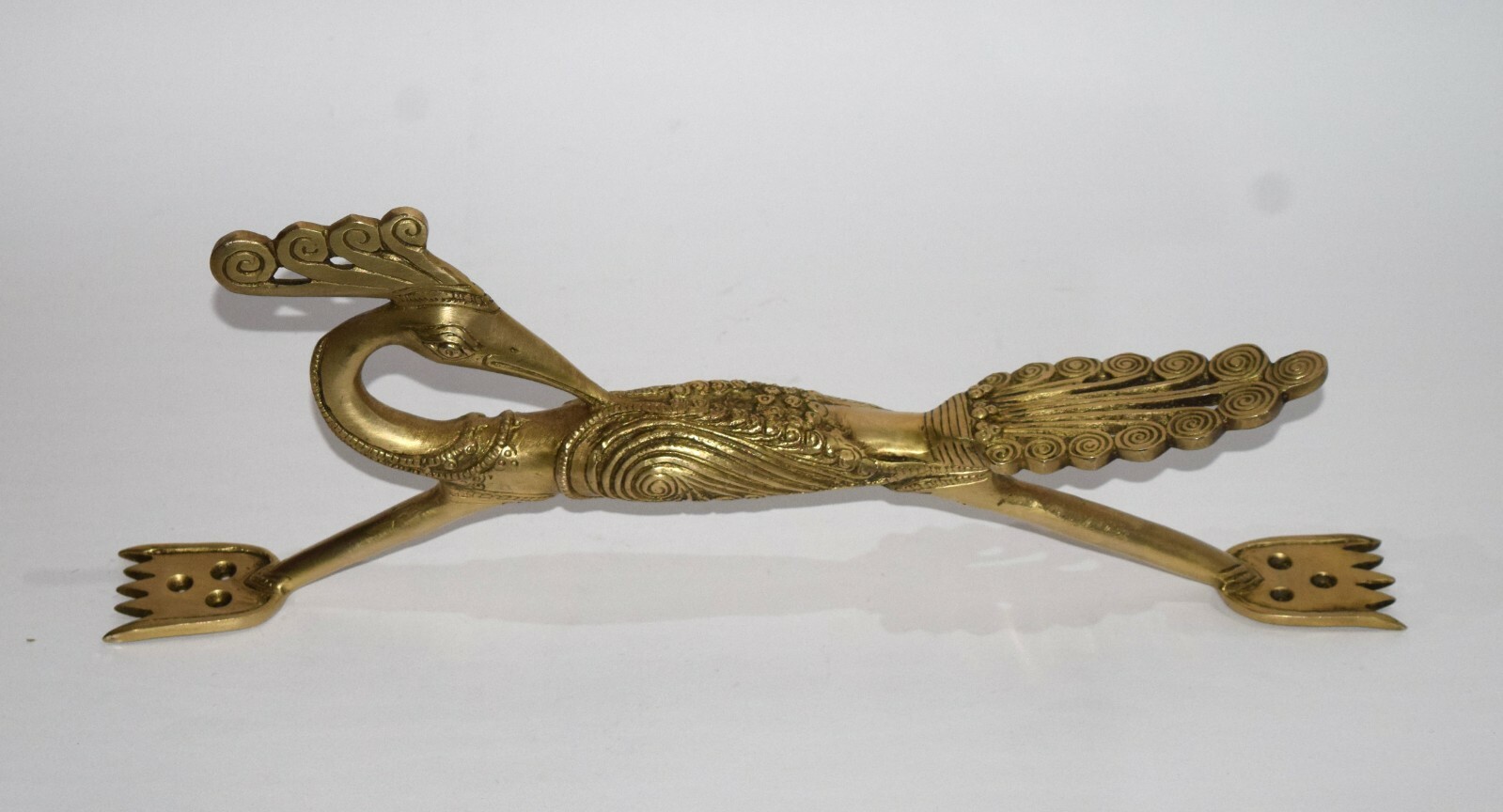 16” Inches Congo Peafowl Handle Brass Art Peacock Door Pull Entrance Décor GTX