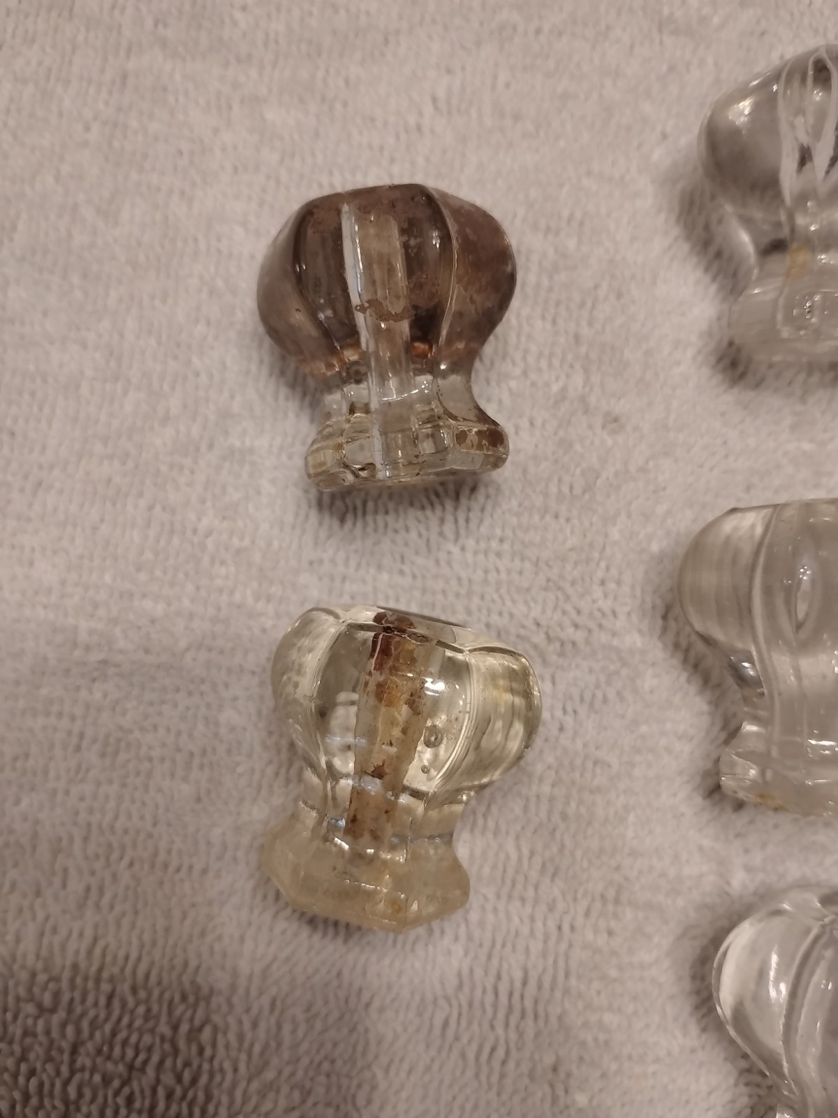 Vintage Art Deco Glass Drawer Pulls And Knobs