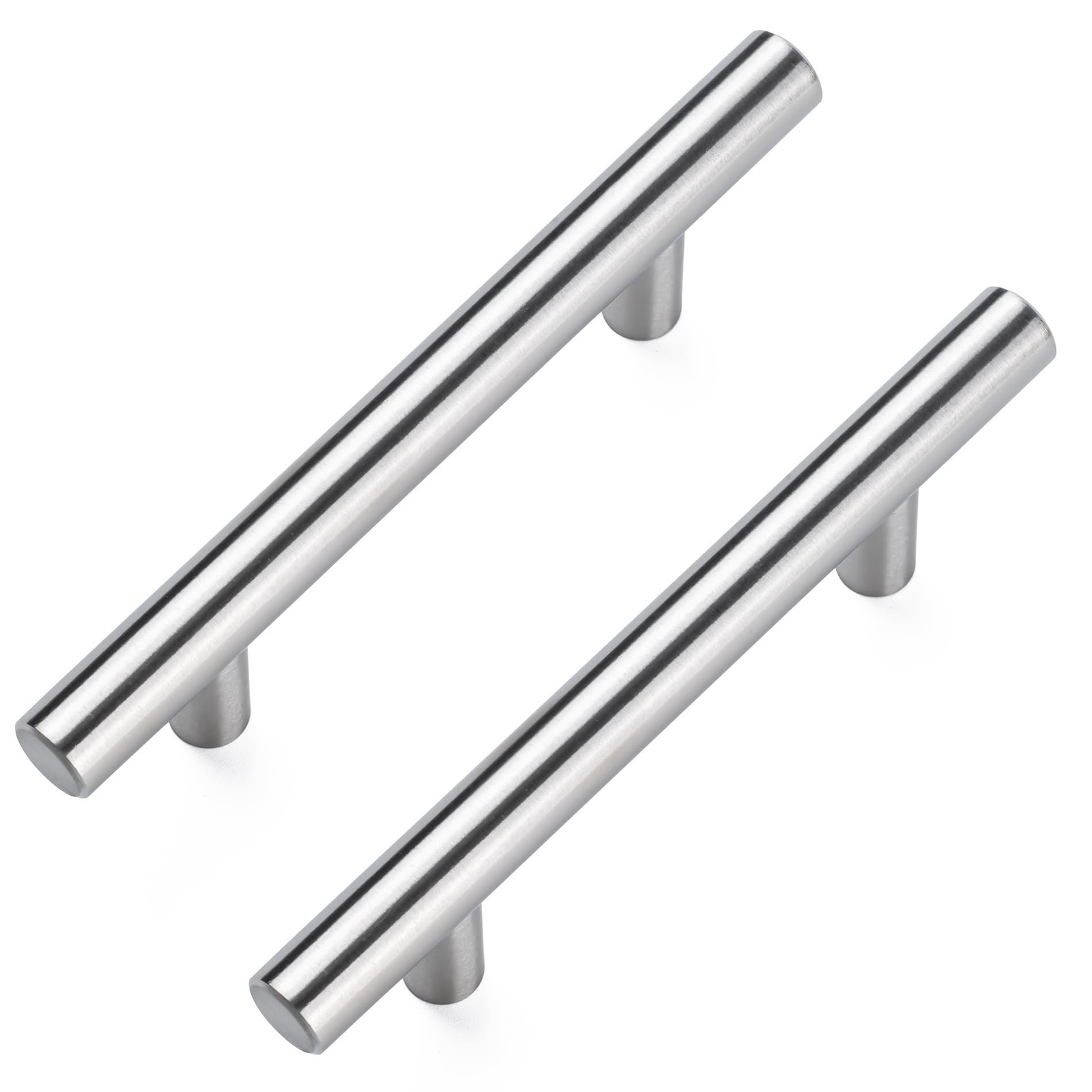 Aegero 10 Pack Cabinet Pulls Brushed Nickel Stainless Cabinet Handles, for Ki…