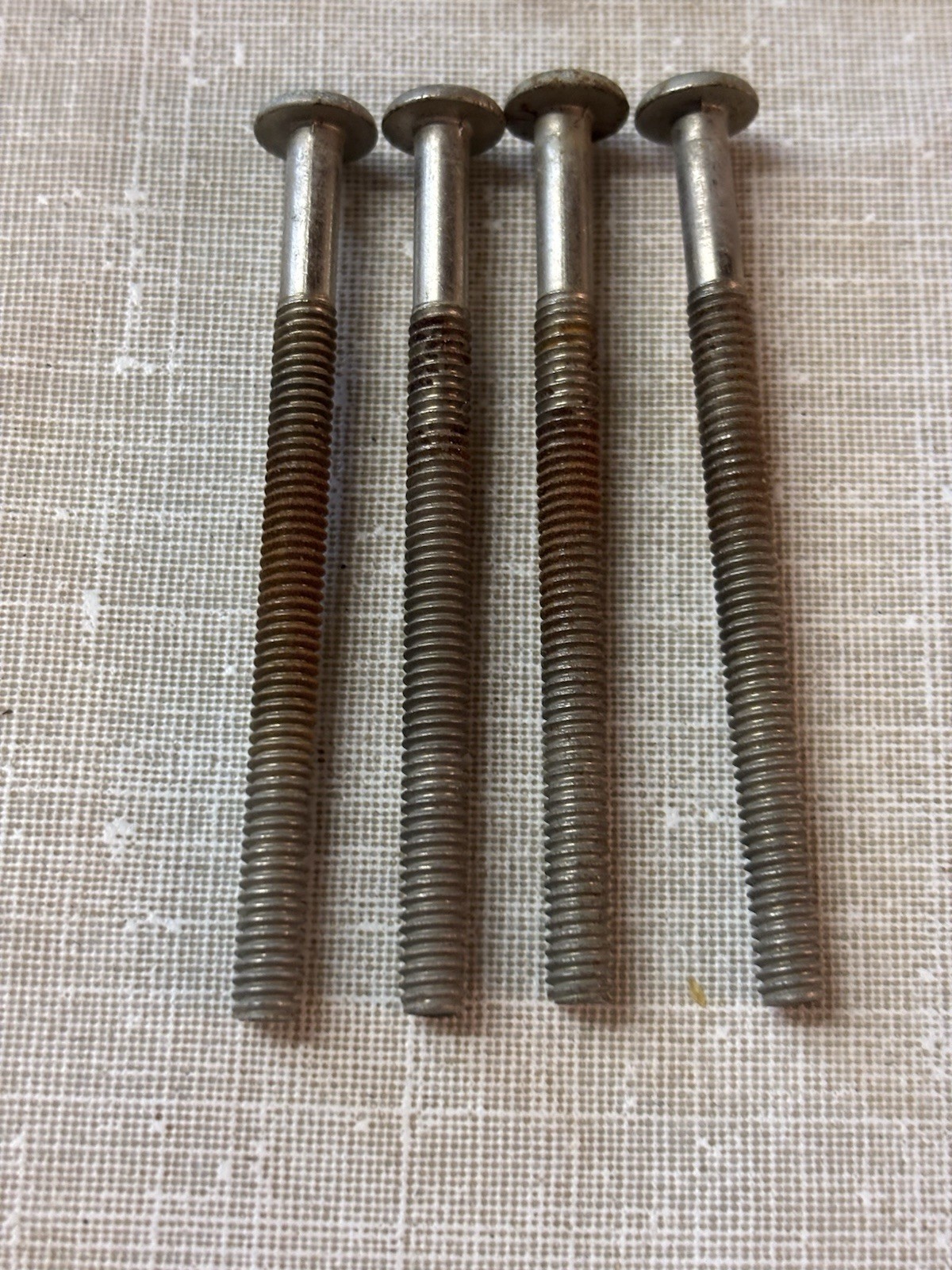 Vtg Set Of 10 Hexagon Shape Clear Glass Drawer Cabinet Pulls With Screws 40’s