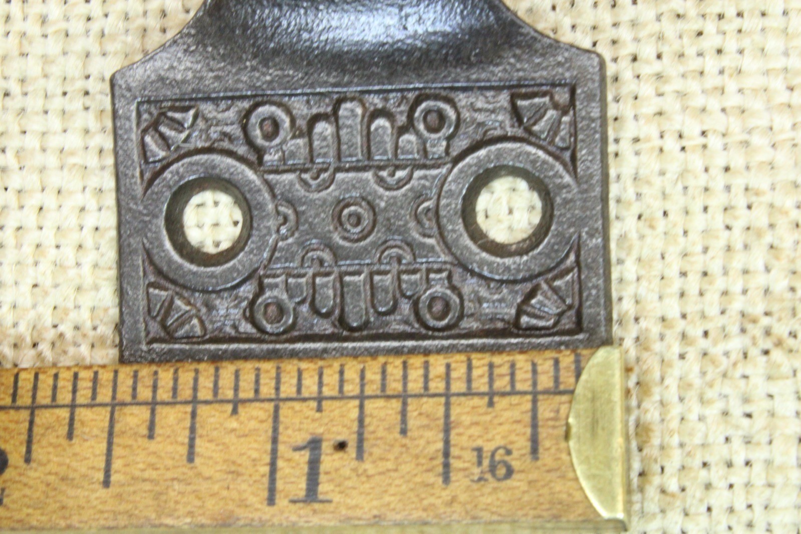 2 Old Window Sash Lifts Pulls Restored Cast Iron Victorian Windsor Flat 1 1/2”