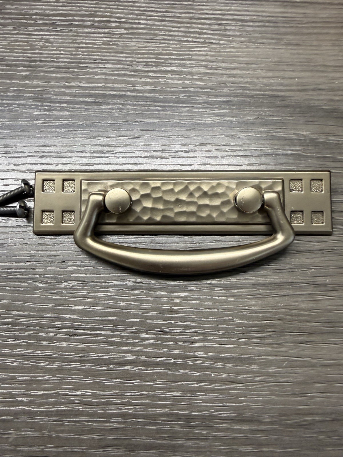 Vintage Keeler Brass Hickory MCM Mission Style Cabinet Drawer Handle Pull (137
