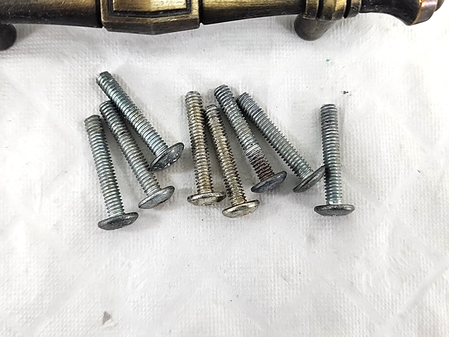 Lot of 18 Vintage Hyer Colonial Antiqued Brass Drawer Pull 5″ long 3″ center