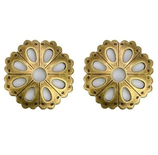 1 Cabinet Knob Back Plate Rosette Furniture Pull Back Plate Hardware Bonze-Brass