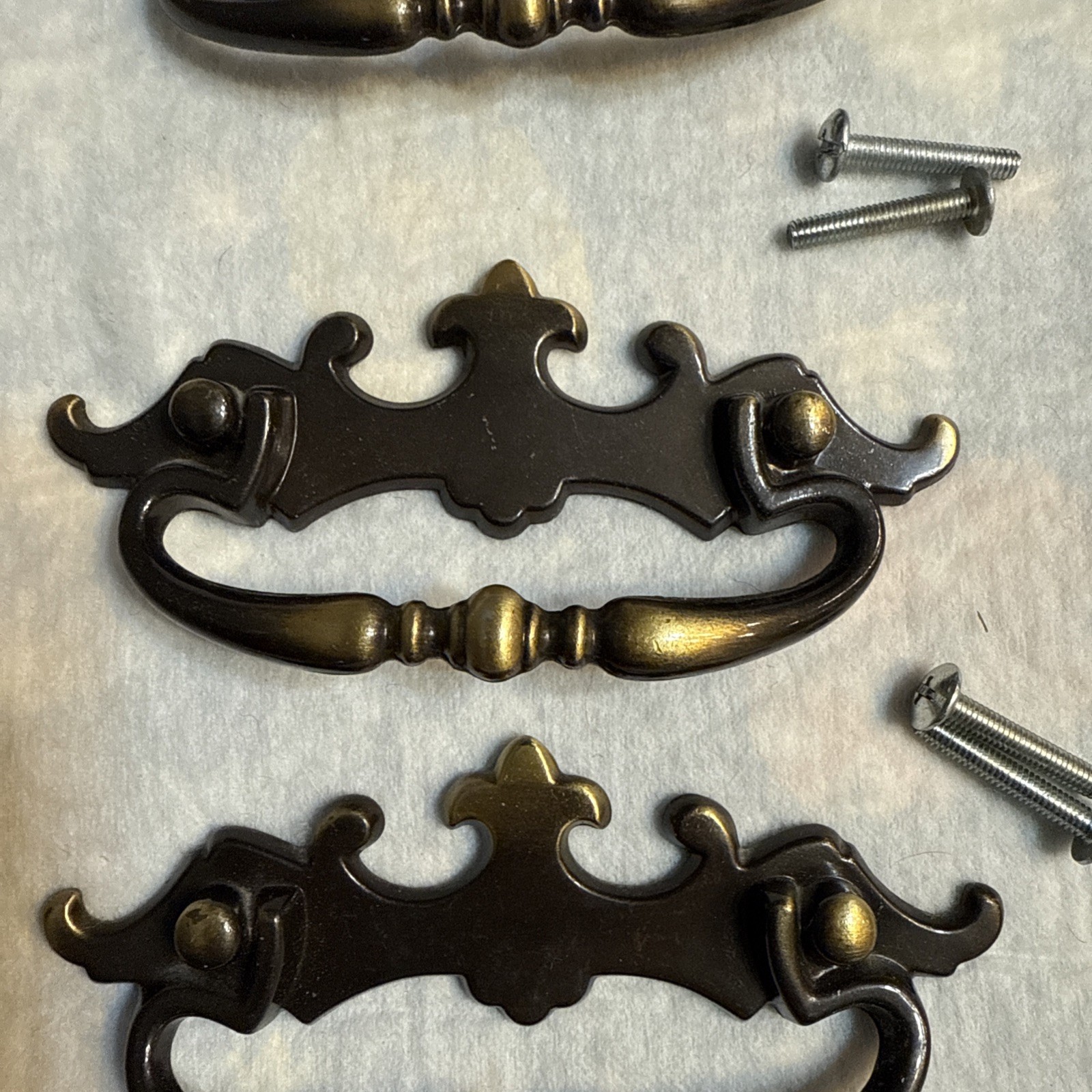 3 Vintage Amerock 152-1 Batwing Drawer Pull Handles 4.75” Long