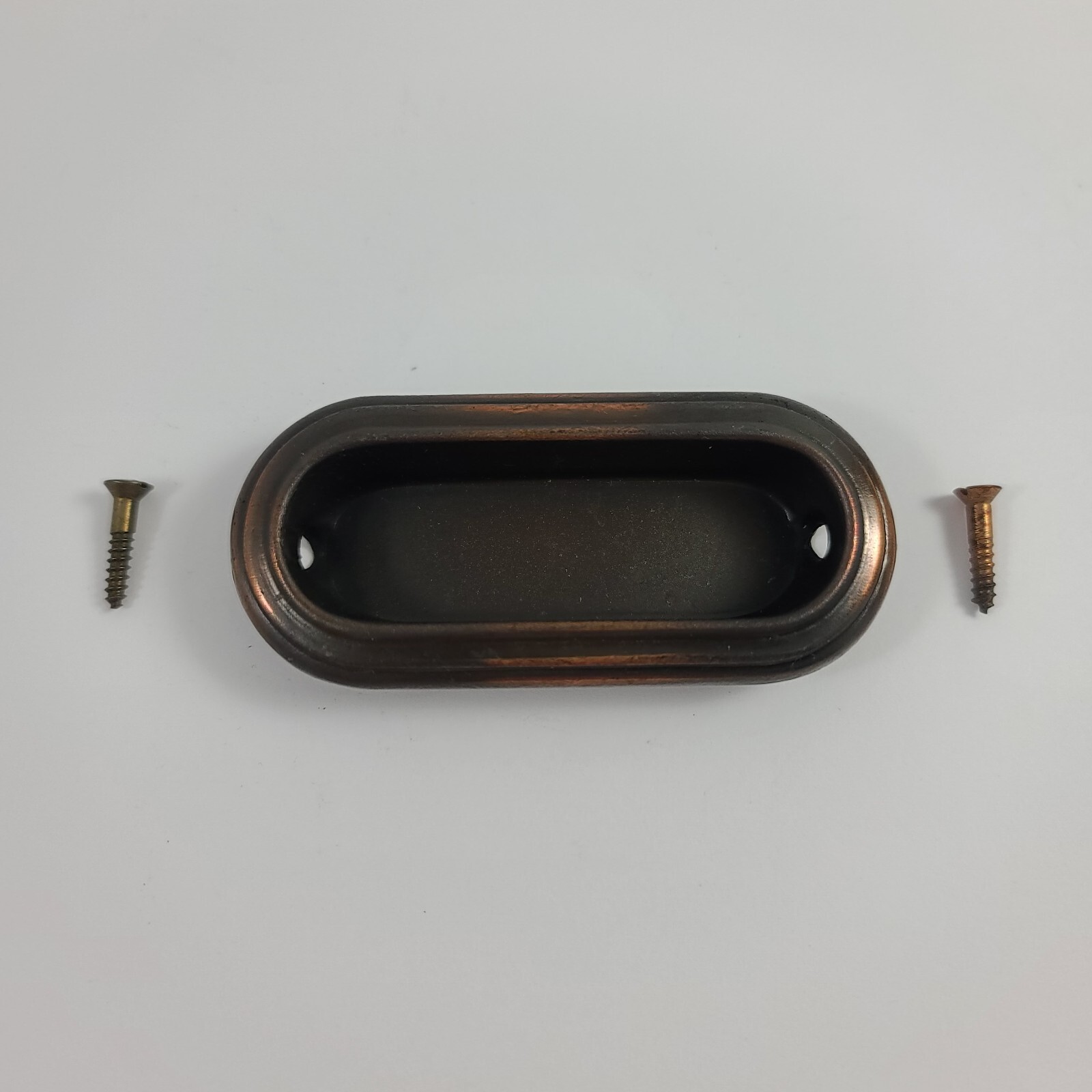Vintage 1960s Amerock Recessed Drawer Pull Pair Finger Pull 1589