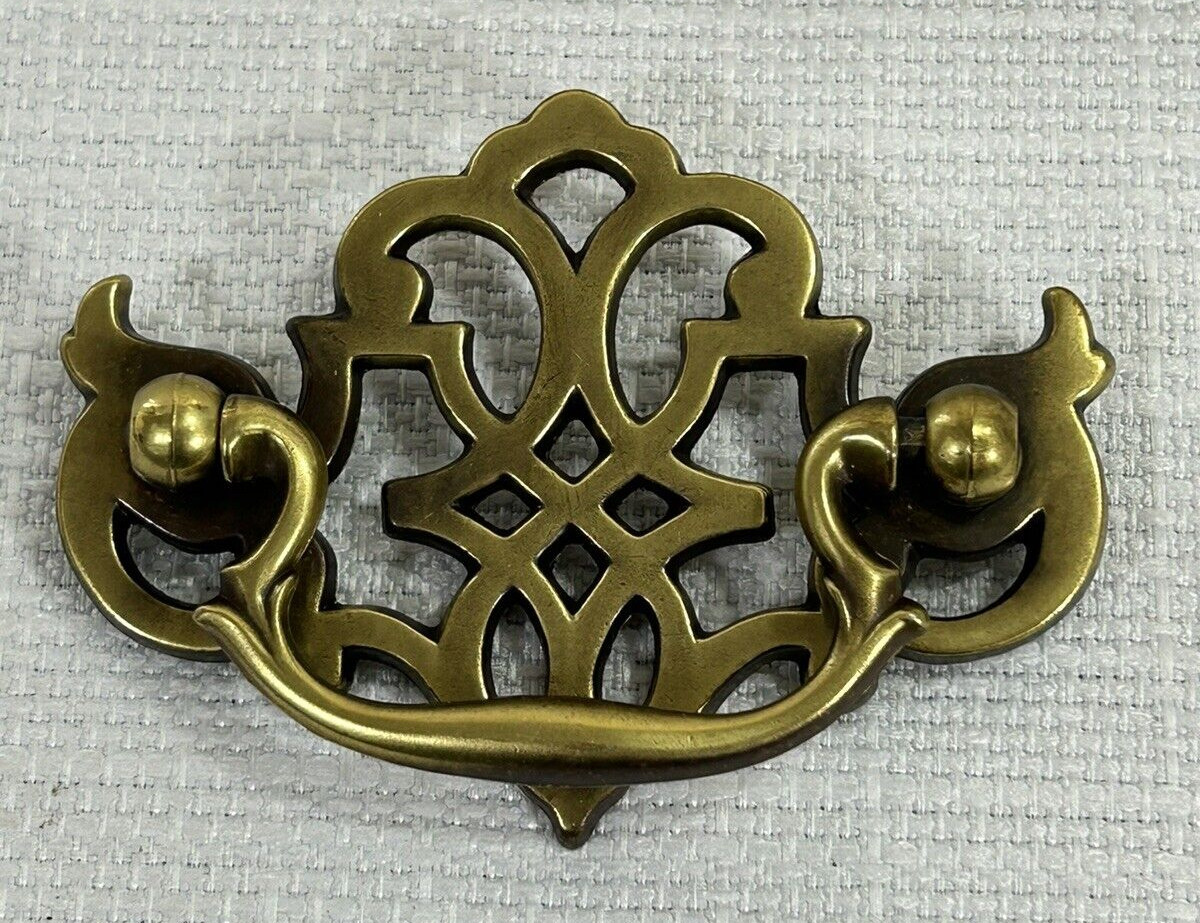 Vintage KBC Keeler Brass Batwing Chippendale Drawer Handles Pulls 2 1/2″