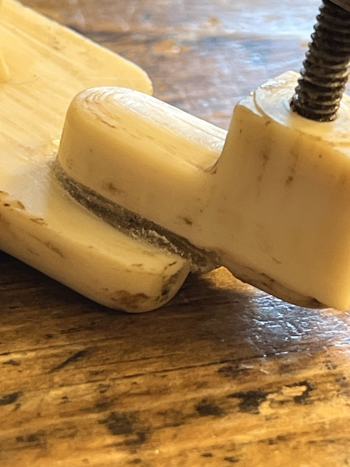 Vintage Marbled Alabaster~Look Celluloid Art Deco Dresser Pull Hardware (H1)