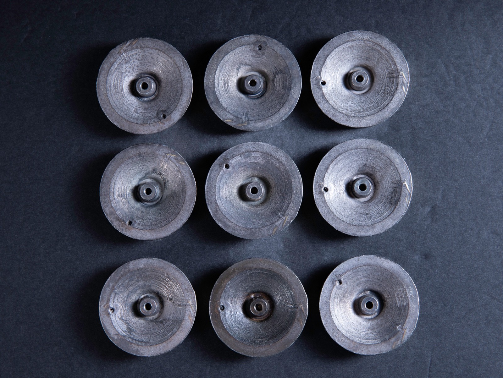 8 Set Antique Bronze Drawer Pulls Round Ring Handles Cabinet Knobs *No Hardware