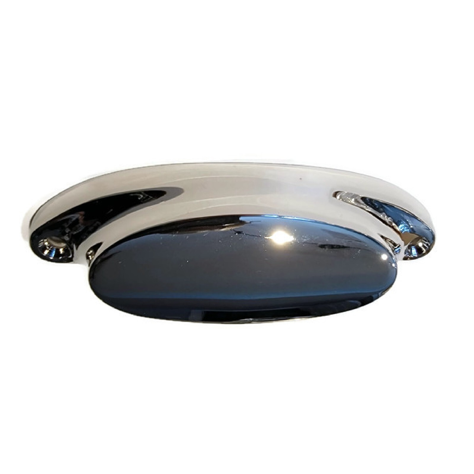 Drawer Bin Pull – Cast Polished Nickel plated Brass Bin Type Pull – Kitchen Bin