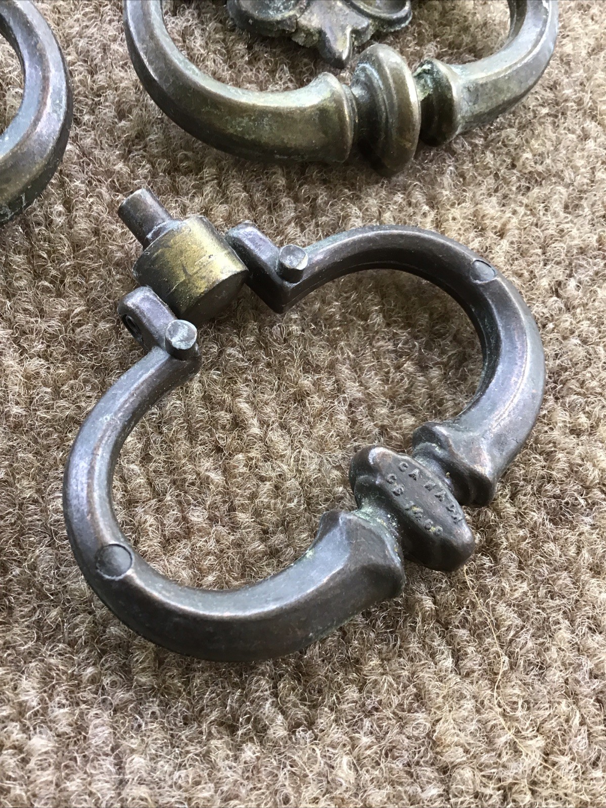 Lot of 5 Amerock Heavy Drop Bail Drawer Dresser Pull Handles 1460 / 1461 Canada