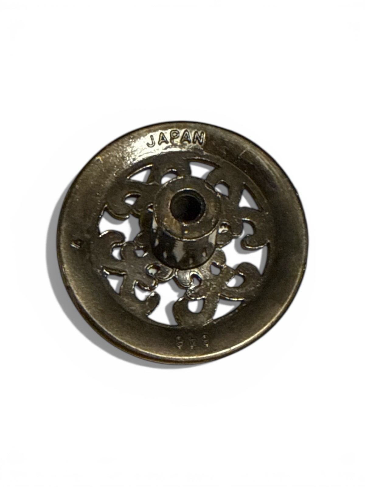 Vintage Antique Gold Japan Filigree Knob Pull, One, 1.5″ Diameter Lot Of 6