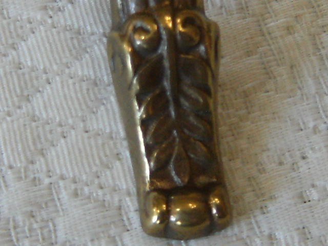 Solid brass vintage drawer pulls cabinet door handels polished and very nice