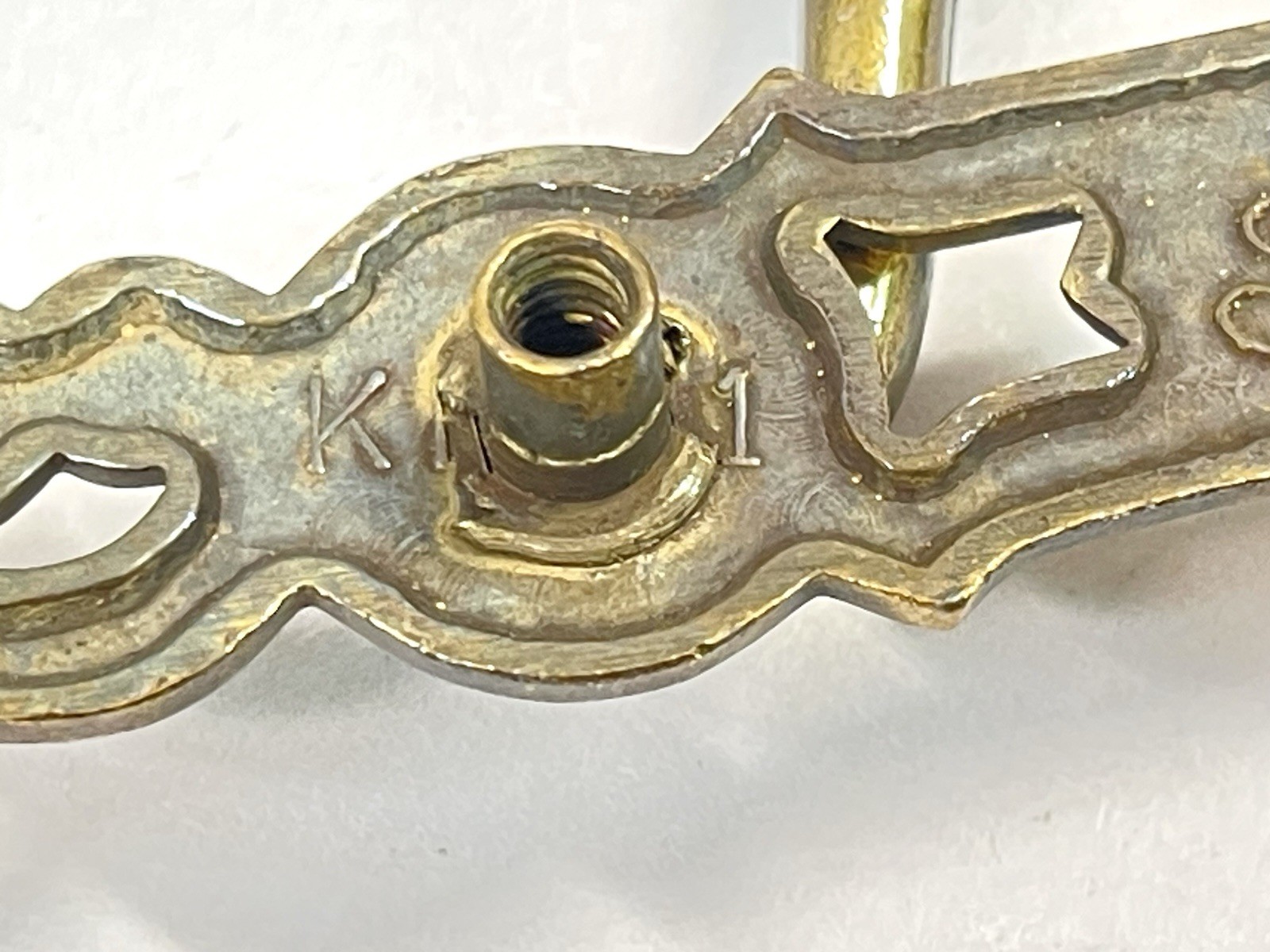 KBC Keeler Brass Co Vintage LONG Drawer Pull Bail Handle 4.5″ OCB lot#1841
