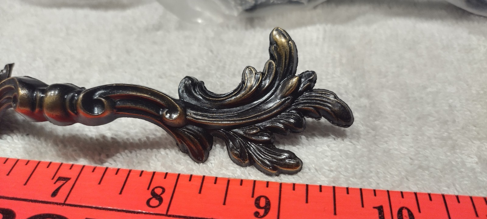 11 NOS Vintage French Provincial Drawer Pulls 3″ centers Solid Brass w/Screws