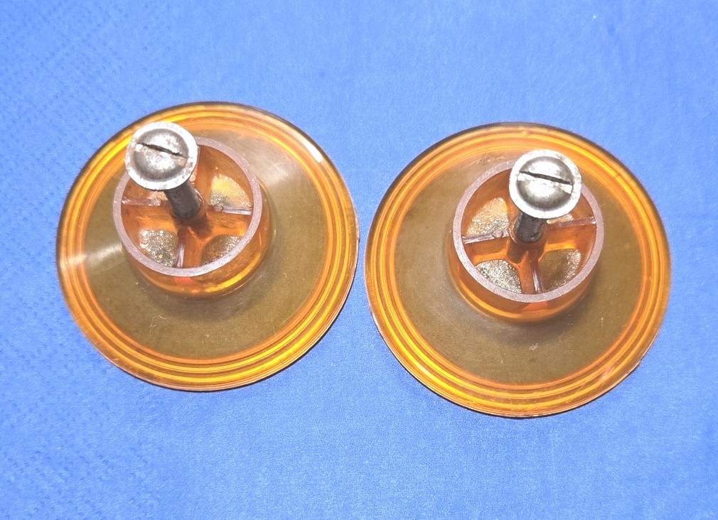 A Pair of Antique Vintage 2 Drawer Knobs Pulls Handles Art Deco 2 inch