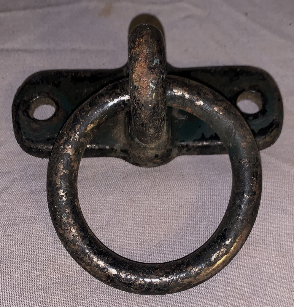 Nice Antique Cast Iron Large Round Drop Bail Pull