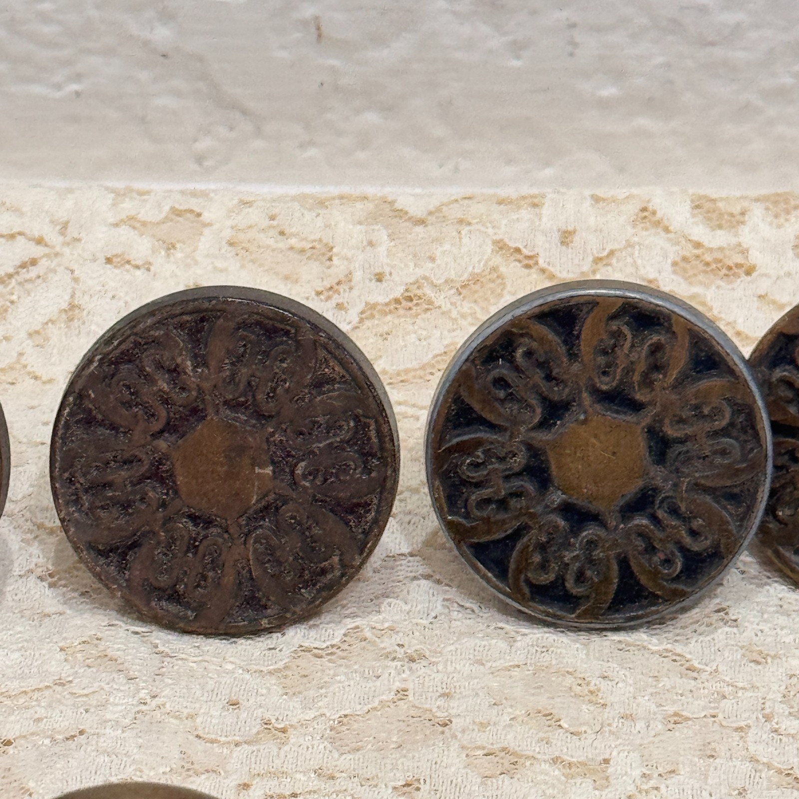 15pc Vintage JB JayBee Brass Cabinet Knobs Drawer Pulls Patina Hardware Lot