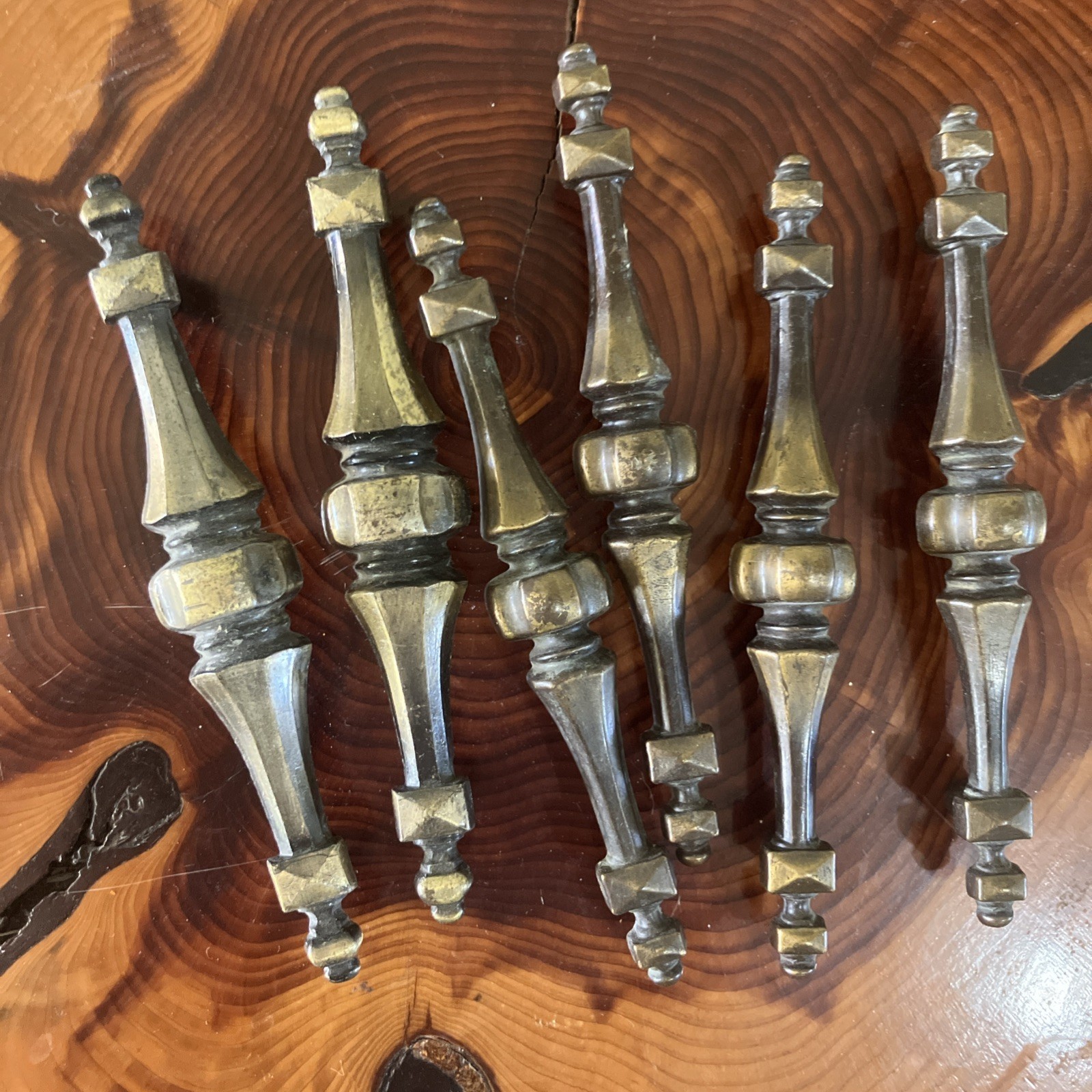 Vintage Ornate Cabinet Handles Set of 6 Size 4-1/4 CTC Japan 1021 Canada CH 1676