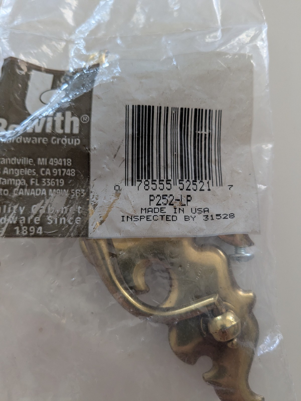 3ea New Belwith 3″CC Bat Wing Chippendale Drop Bail Drawer Pulls P252-LP USA