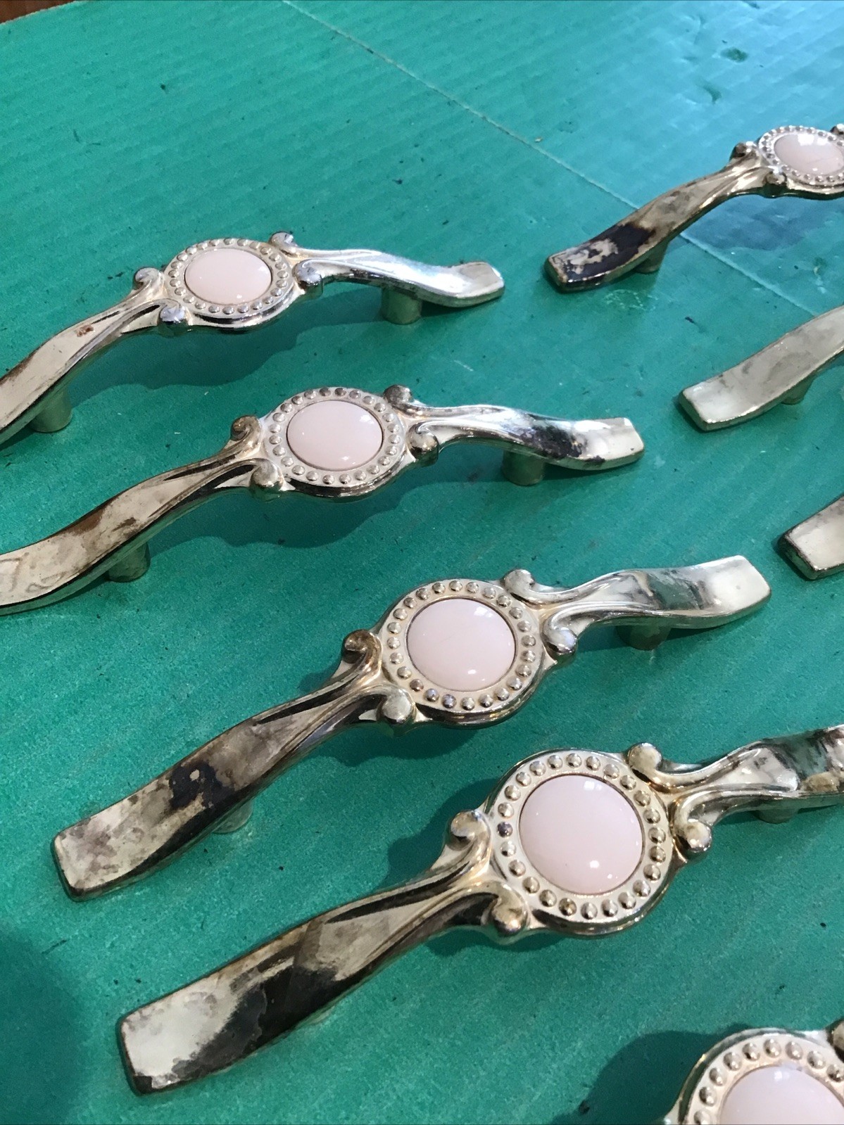 13 vintage Amerock 1978 861 Shabby drawer cabinet Handles Pulls Pull distressed