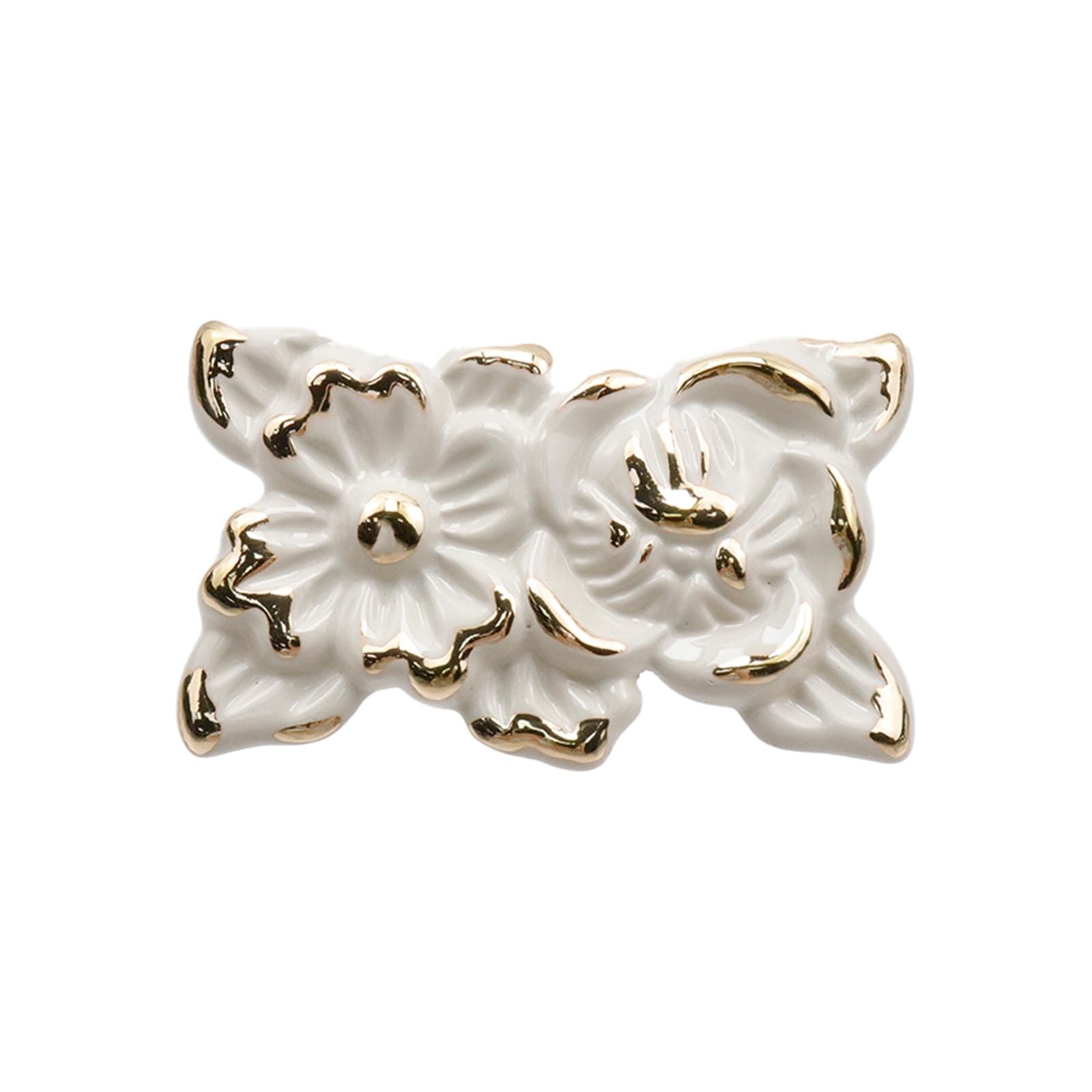 2Pcs Euro Rose Decorative Cabinet Knobs Handles Pulls Drawer Knobs | Ivory Dr…