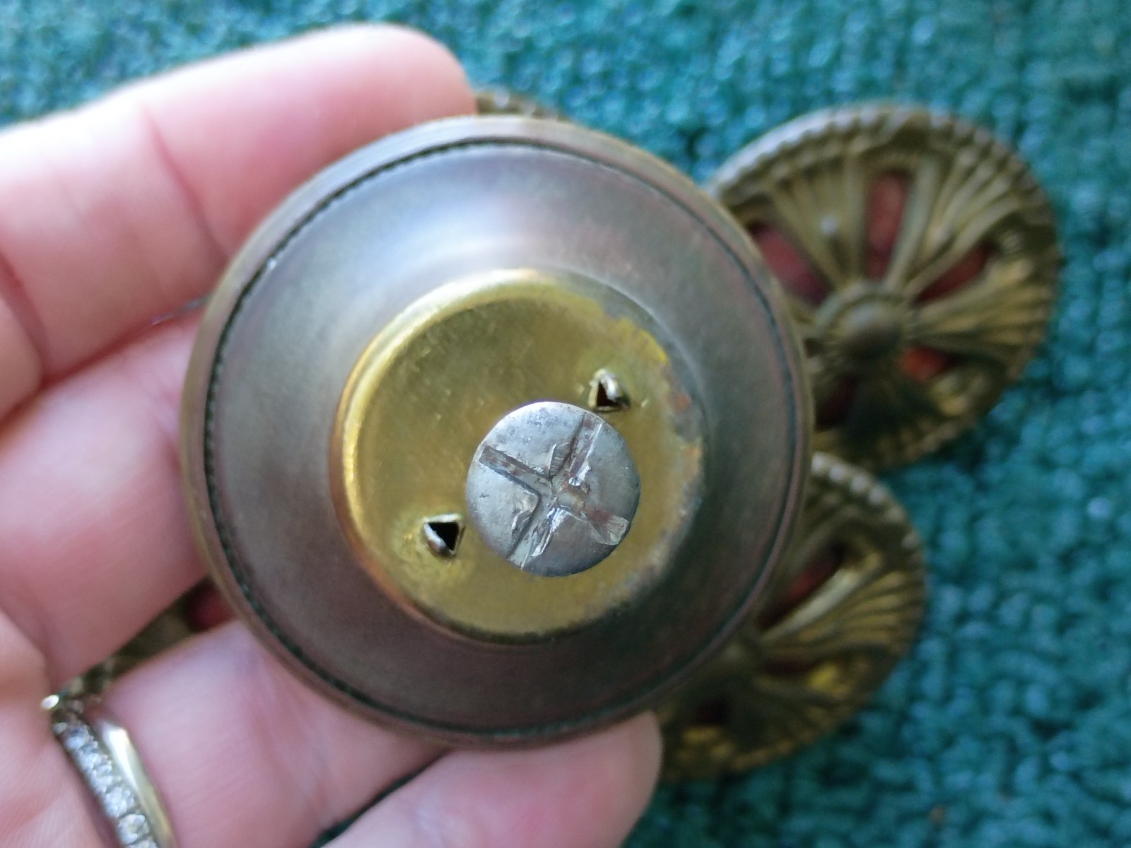 Set of Six (6) 2″ Mid Century Drawer Pulls with Screws