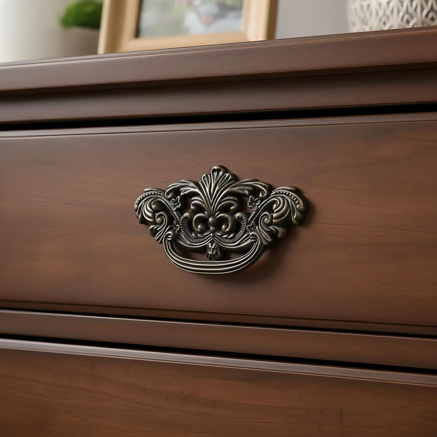 3 Inch C-C Vintage Drawer Pulls – 4PCS 3” Dark Antique Bronze Cabinet Handle…