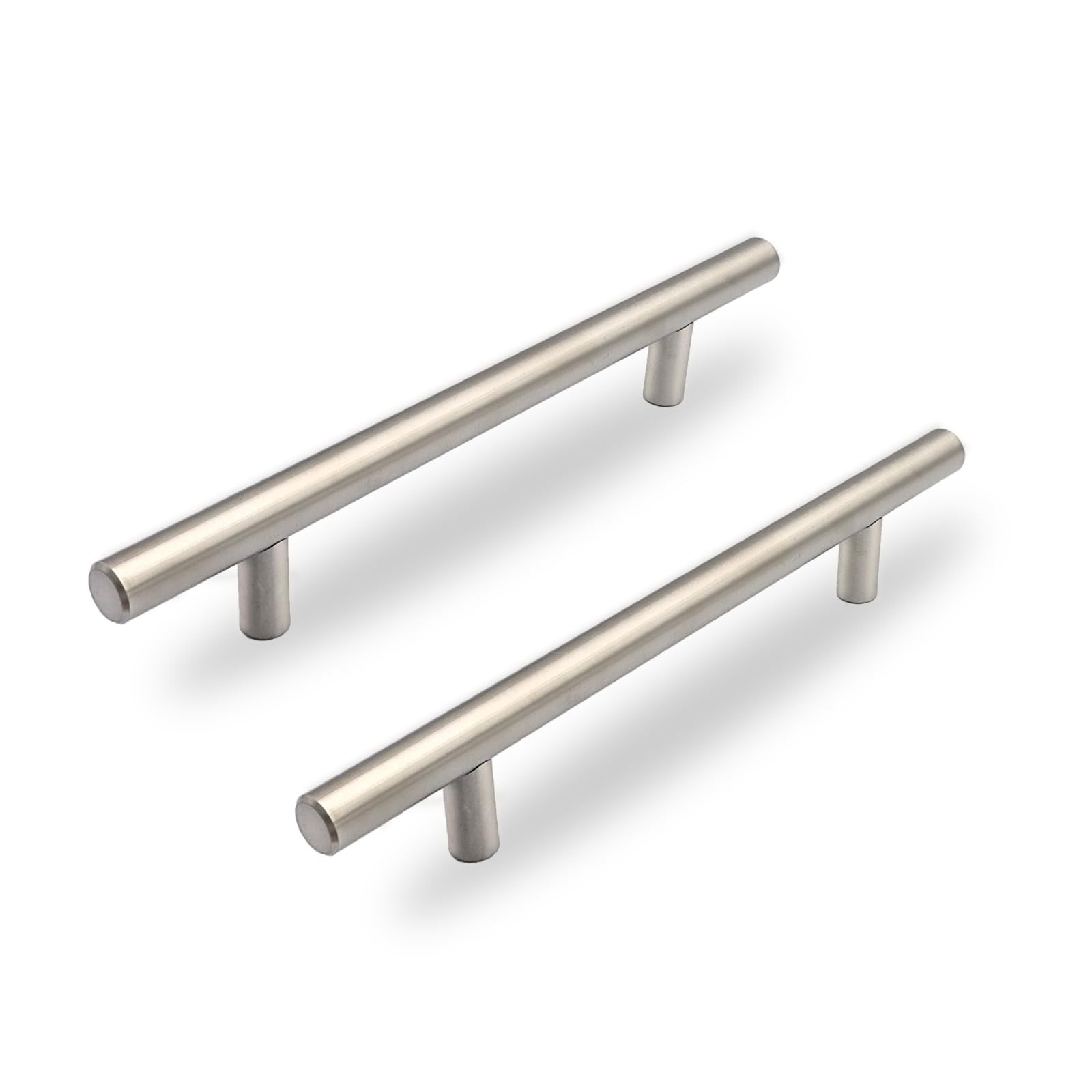 10 Pack 5 Inch Hole Center Cabinet Pulls Handles, Silver Kitchen Cabinet Pull…