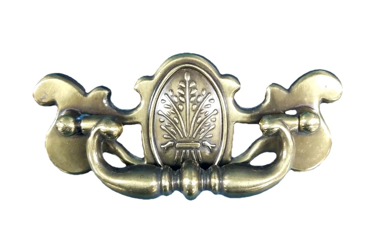 Set of 4 Vintage Keeler Brass Co Wheat Sheaf Drawer Pulls KBC 42072 CP 2439