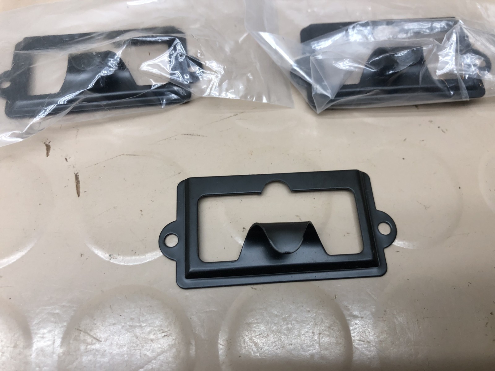 Black Metal Index Card Drawer Label Holder Library Catalog File Pulls – Lot of 5