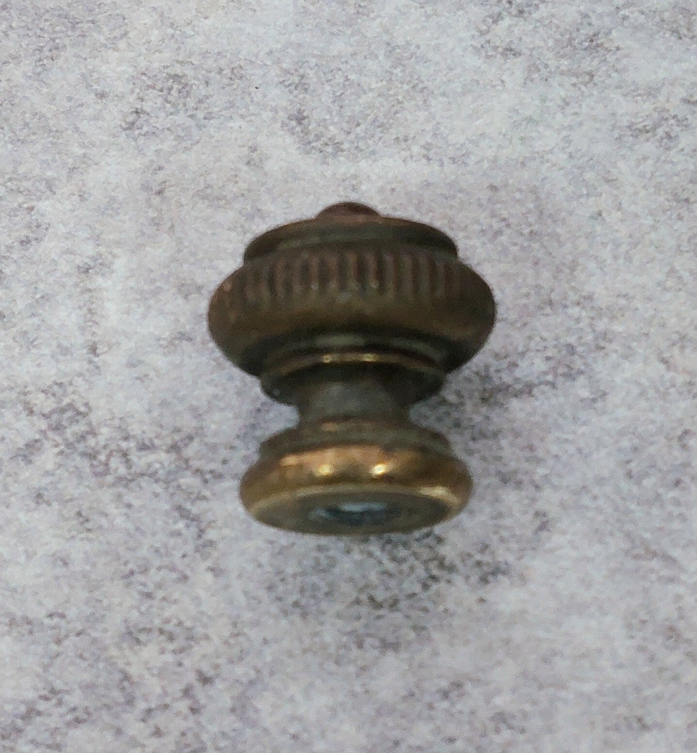 Antique Brass Drawer Knob 7/16″ Small Secretary Desk Barrister Bookcase Part