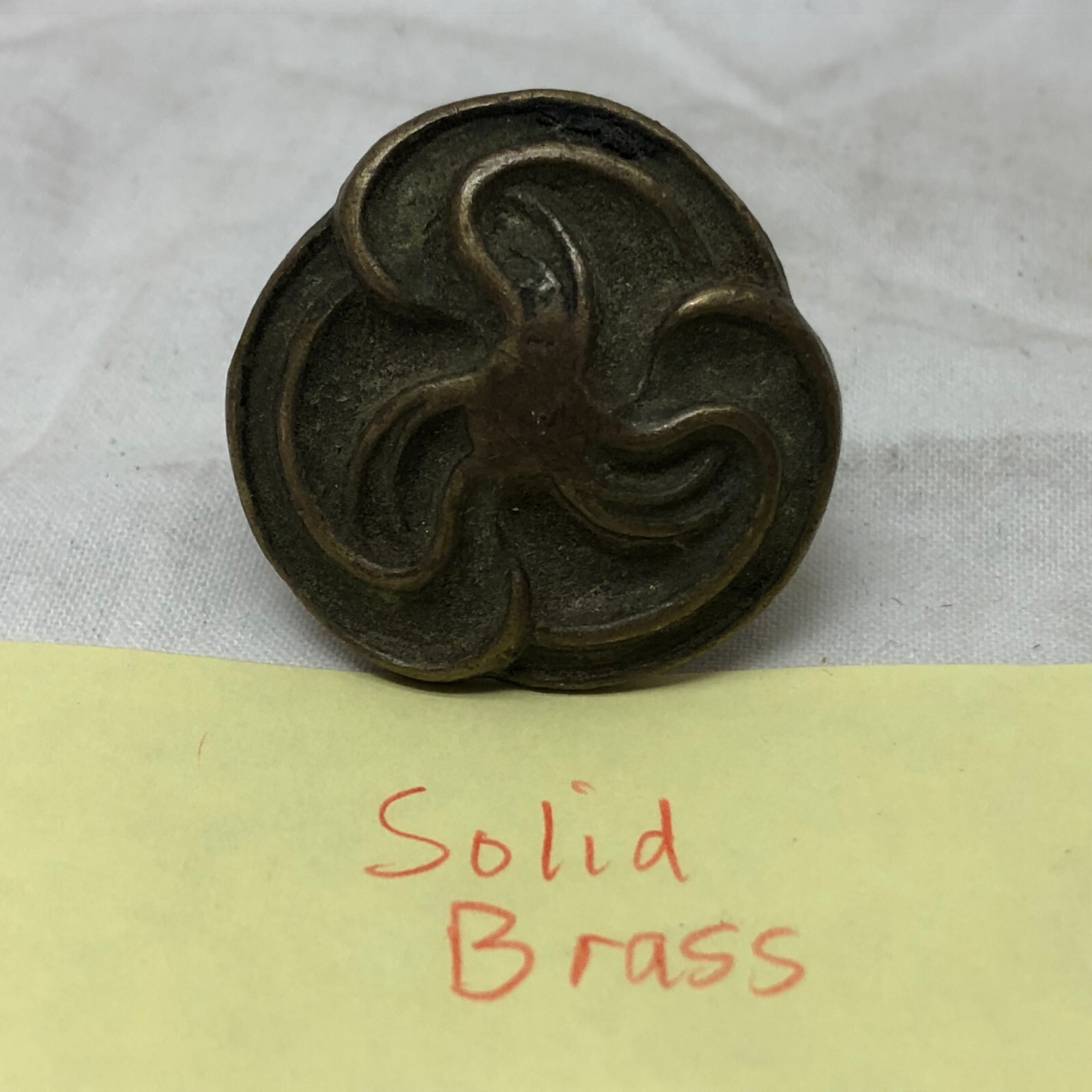 Vintage Small Knob Drawer Door Pull Ornate Furniture Hardware DIY Project
