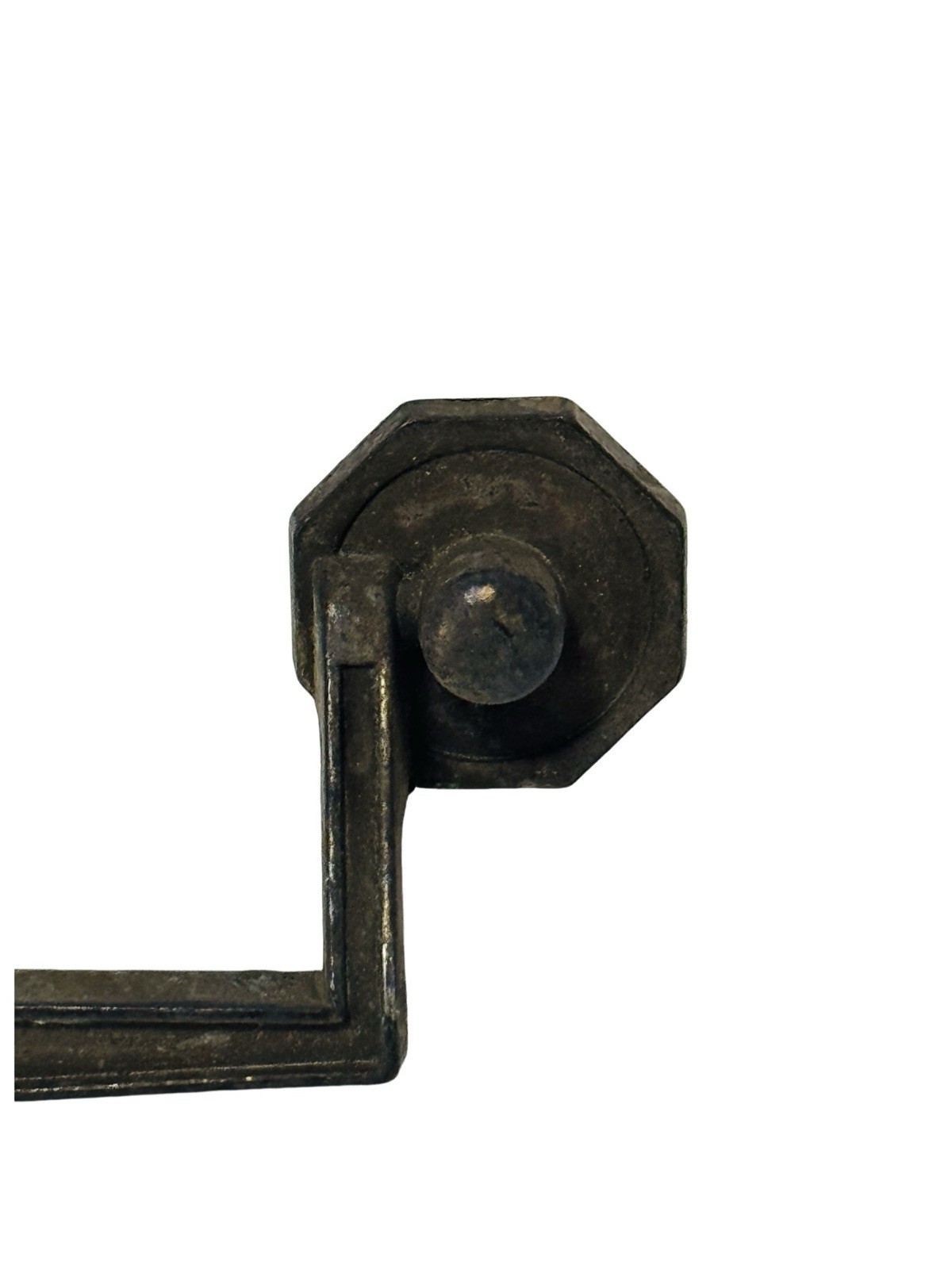 Depression Era Dresser Drawer Pull 5.5” Hexagon Mounts Original Flathead Screws