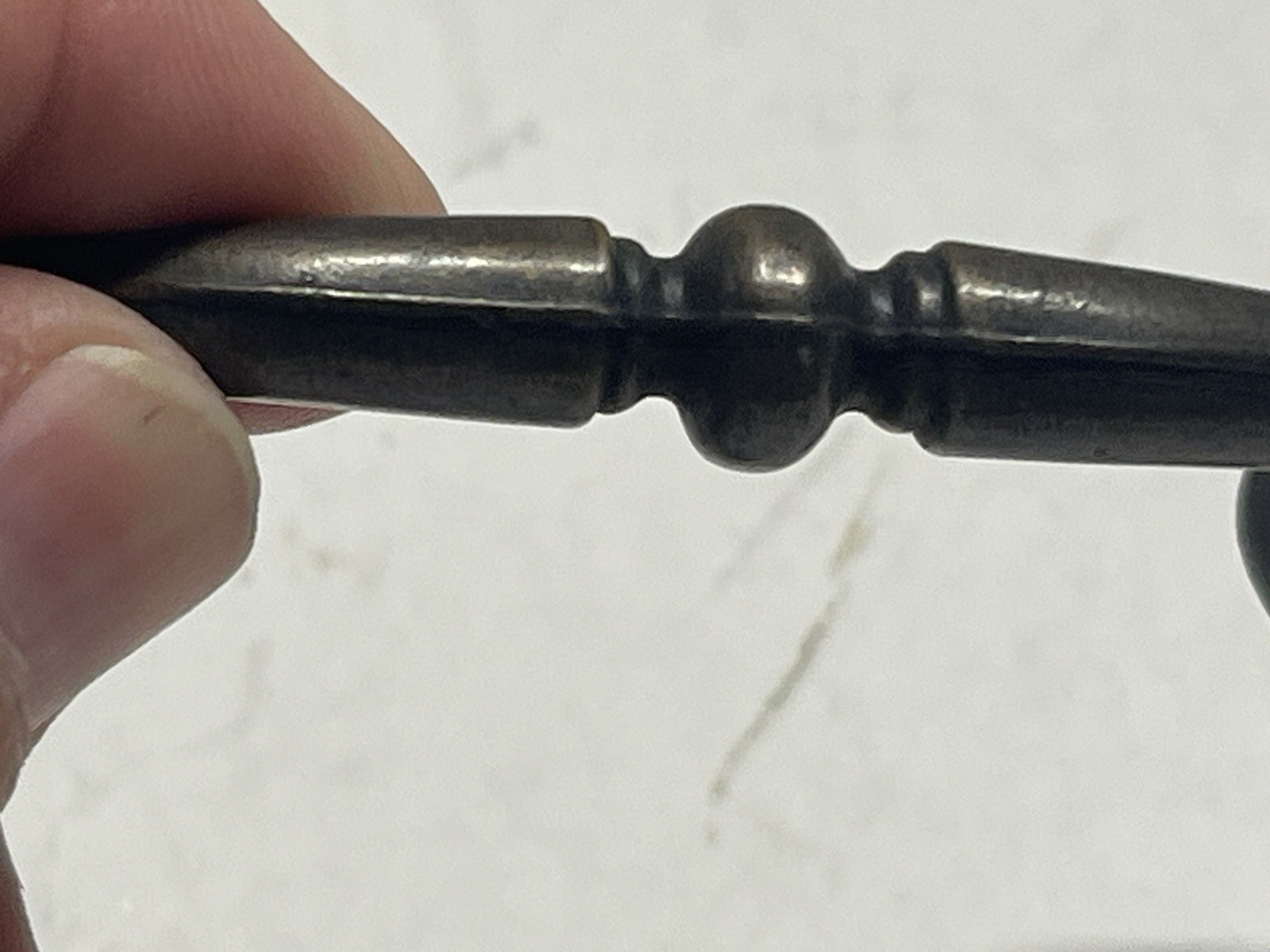 Vintage Lot (2) NOS KBC Antique Brass Drop Bail Pulls W/Backplates