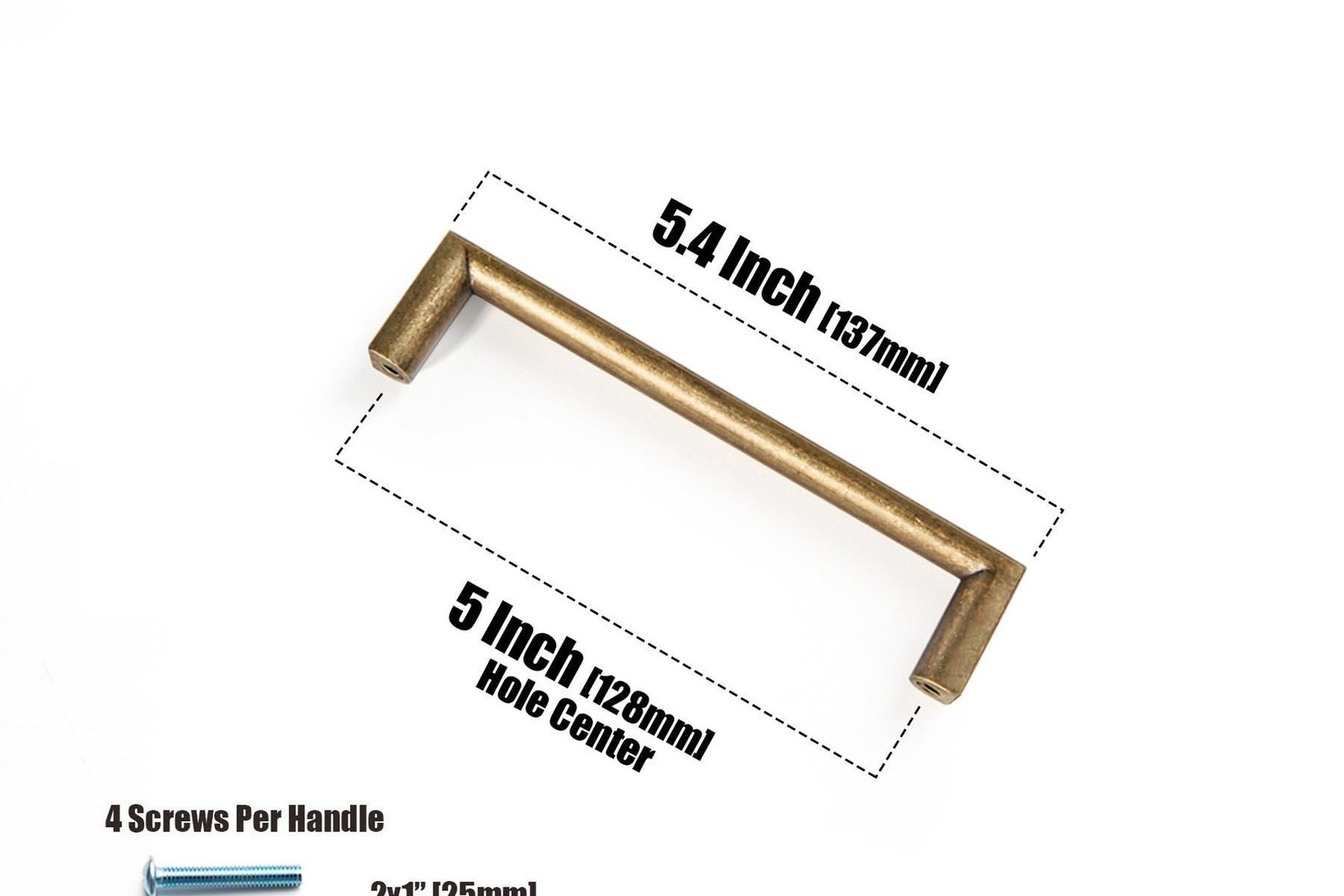 Goo-Ki (6Pack 5 Inch (128mm) Retro Zinc Alloy Cabinet Handles,Antique Brass C…