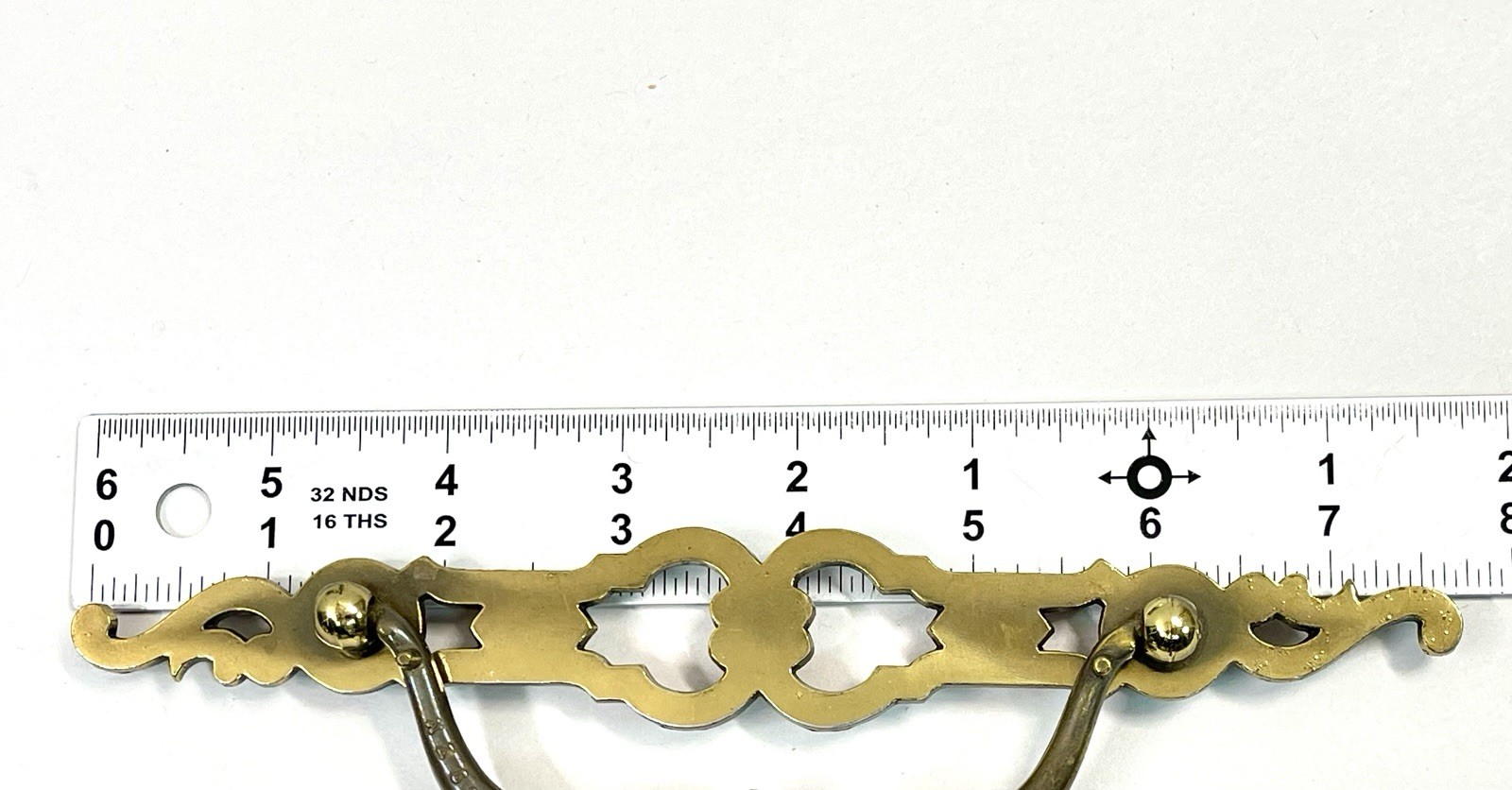 KBC Keeler Brass Co Vintage LONG Drawer Pull Bail Handle 4.5″ OCB lot#1841